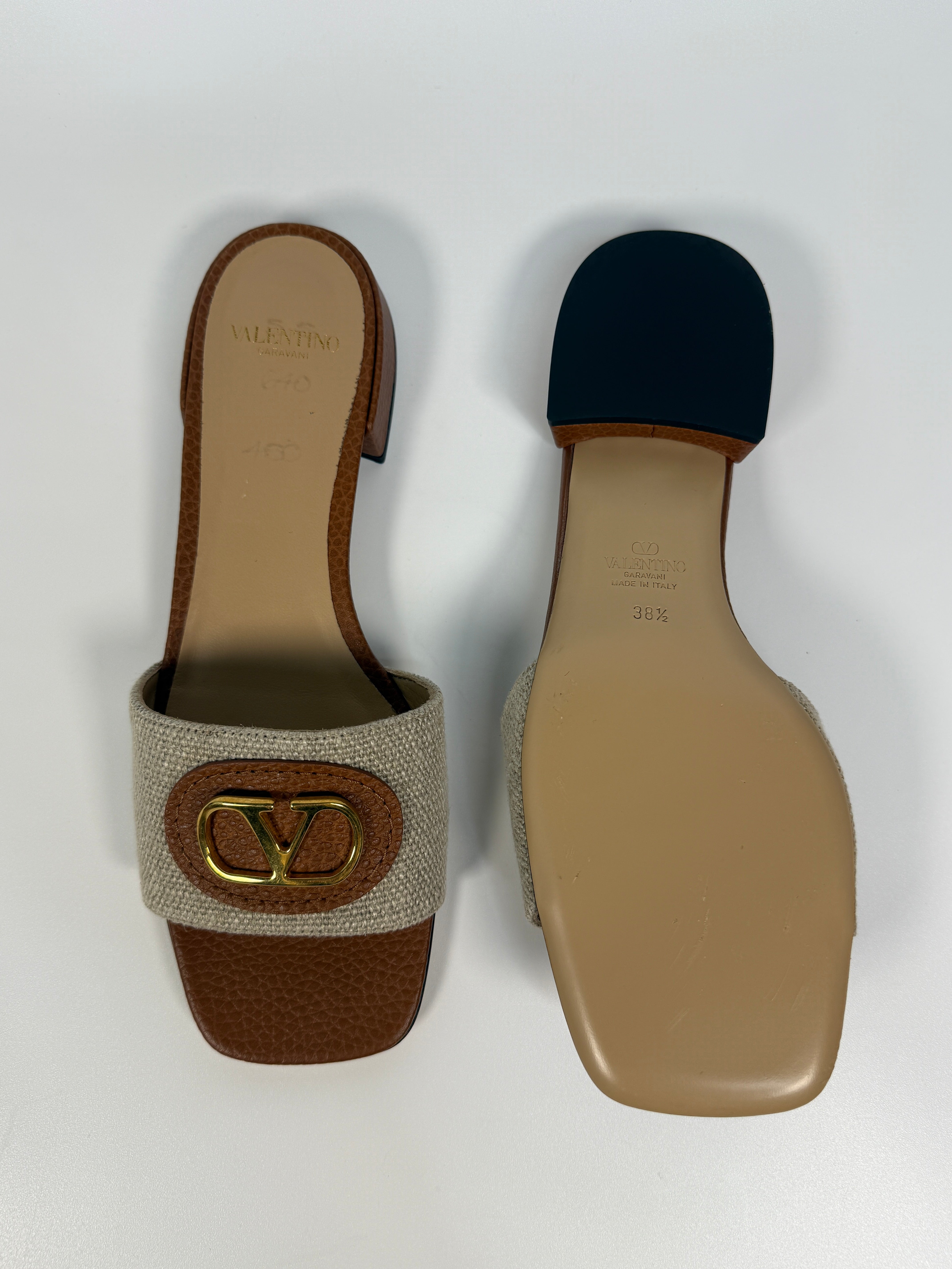 Excellent Authentic and preloved Valentino Garavani VLOGO Sandals (Size 5.5/UK 38.5)