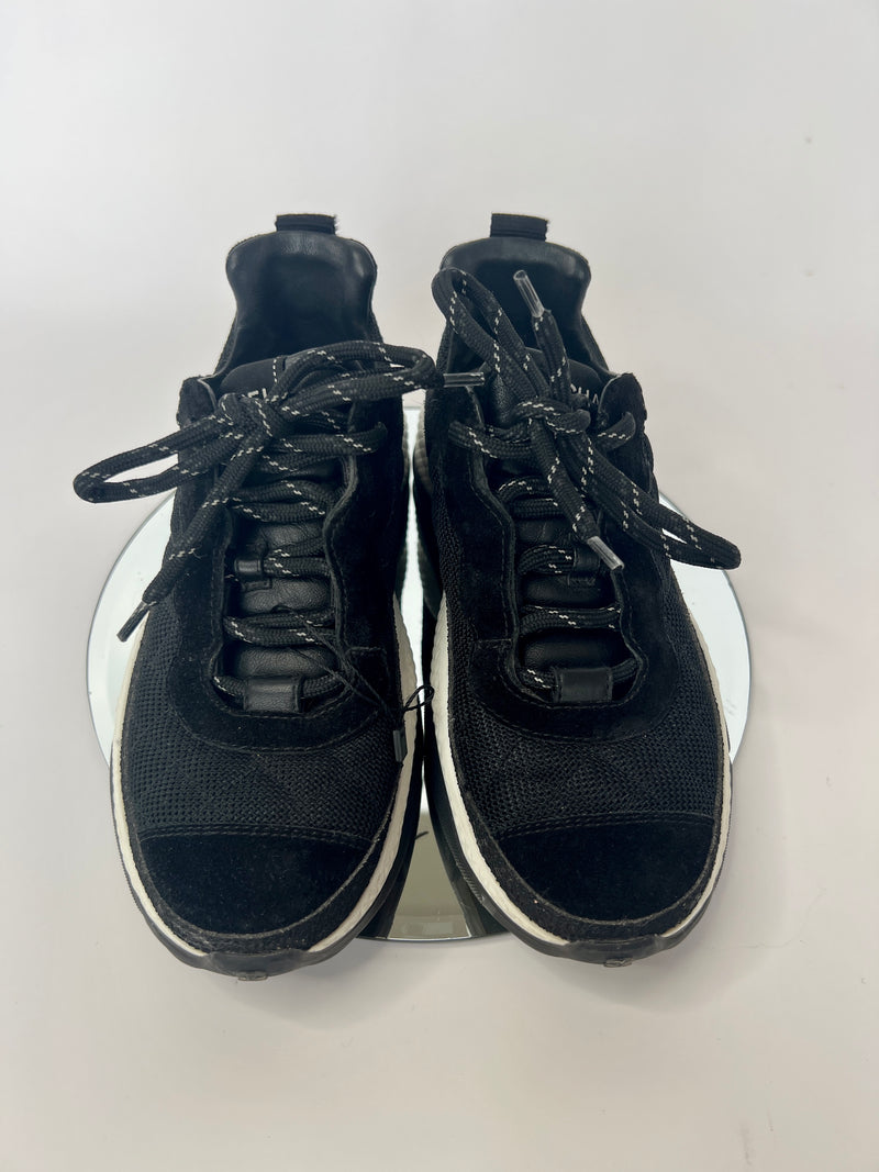 Chanel Black Sneakers (Size 36.5/UK 3.5 )