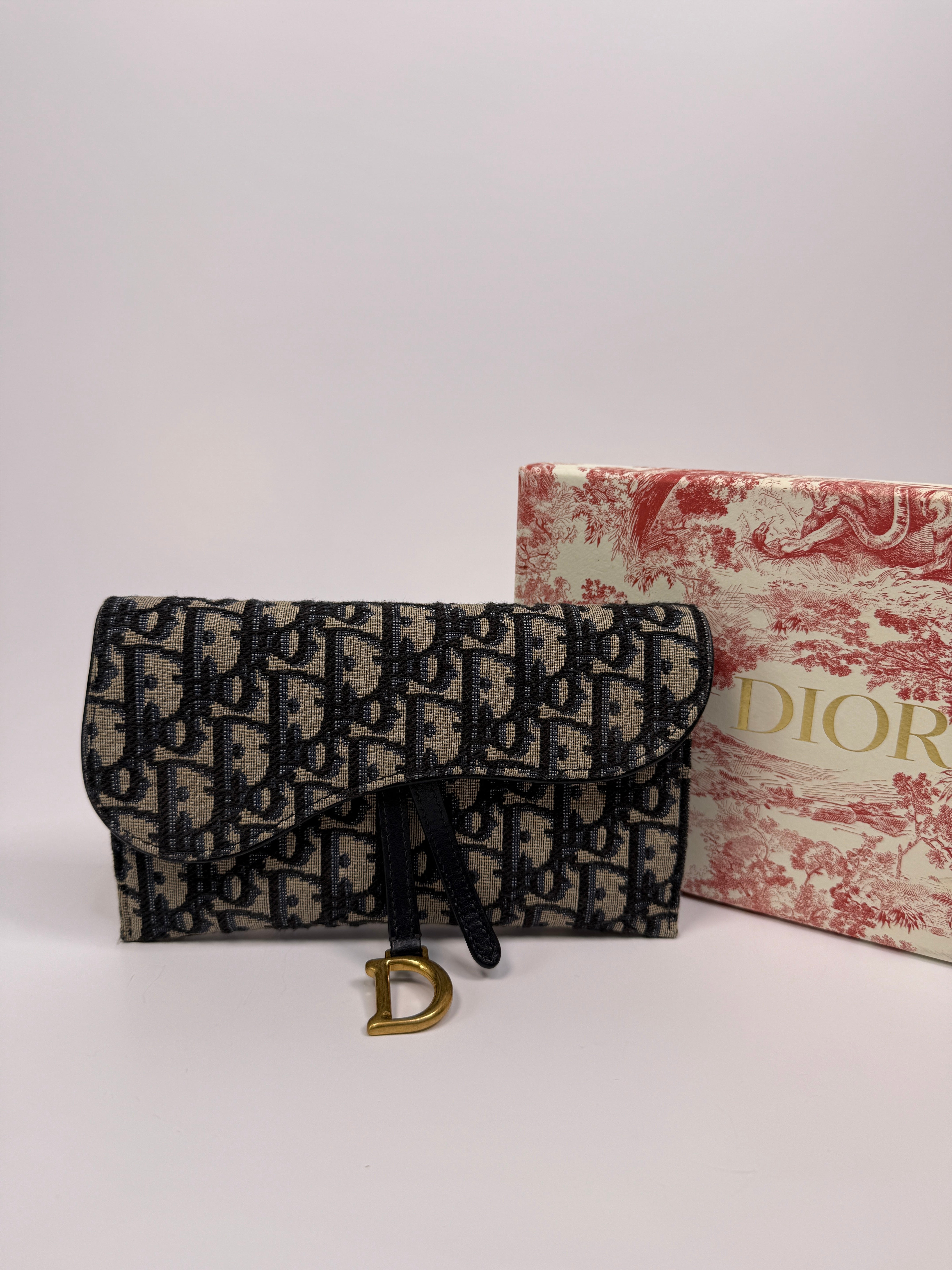 Christian Dior Medium Oblique Saddle Pouch