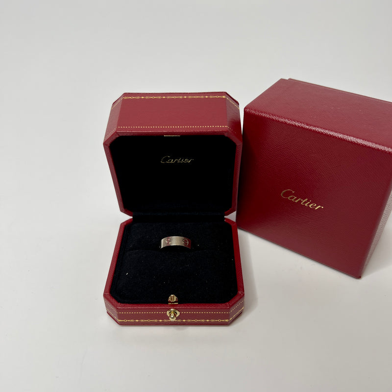 Cartier Love Ring In 18ct White Gold (Size 52)