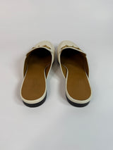 Gucci Princetown Mules In Ivory Leather (Size 37.5/UK4.5)