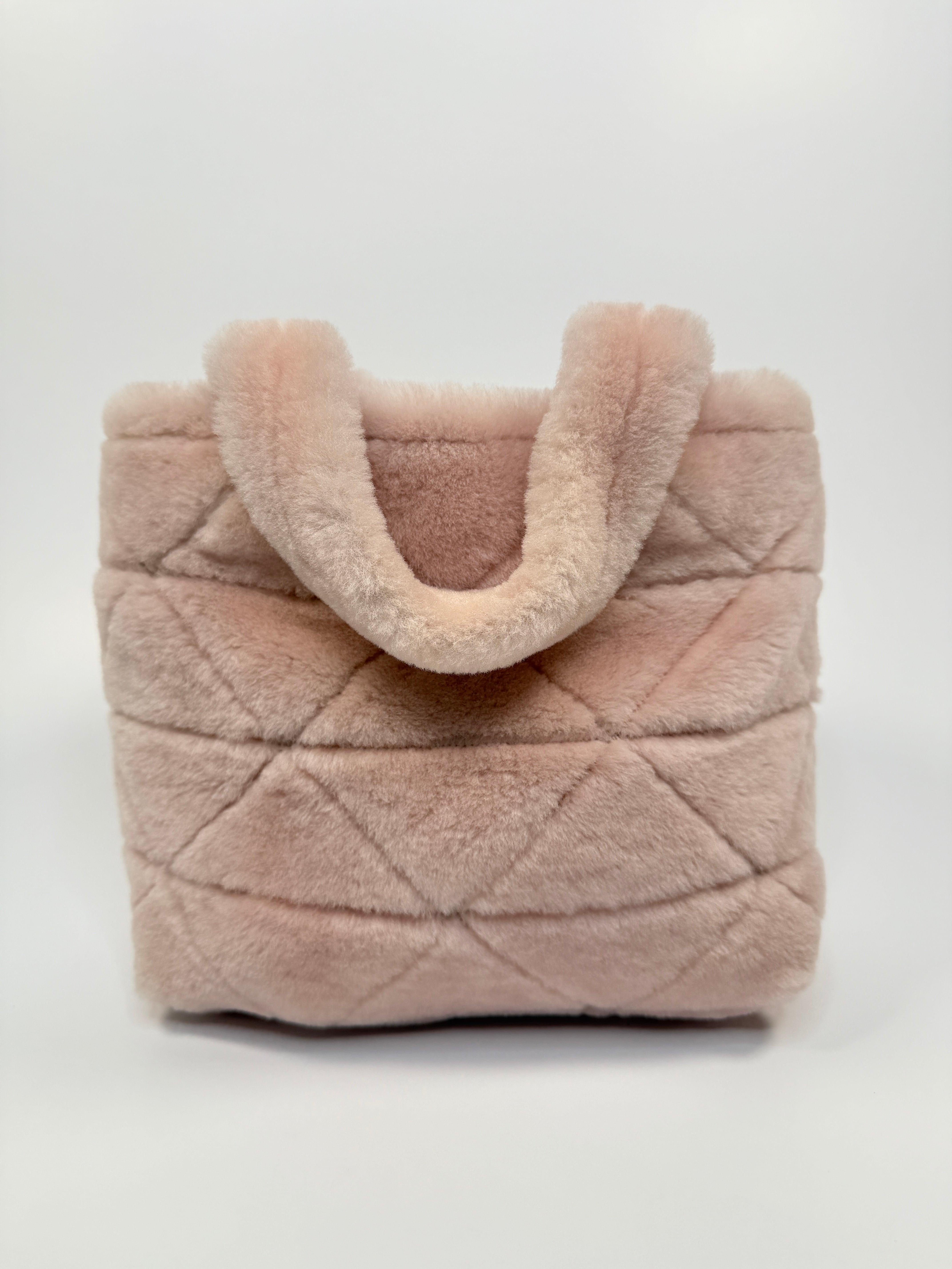 Prada Mini Shearling Tote Bag