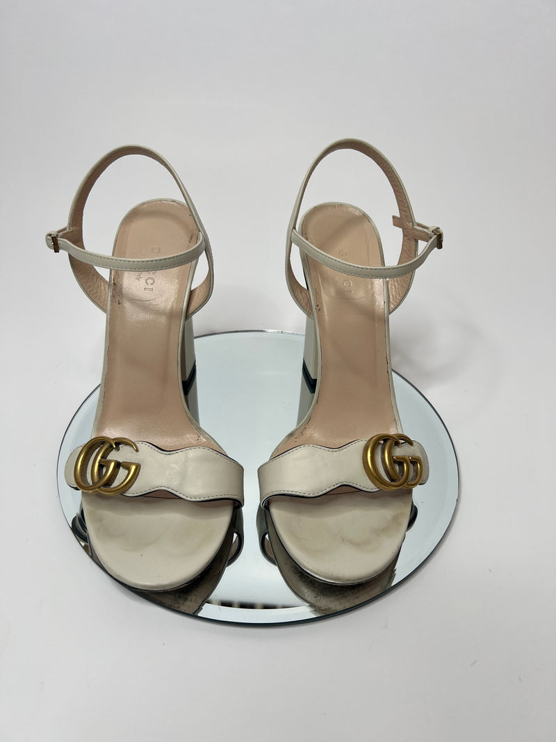 Gucci Marmont Mid Heel Sandal (Size 39/UK 6)