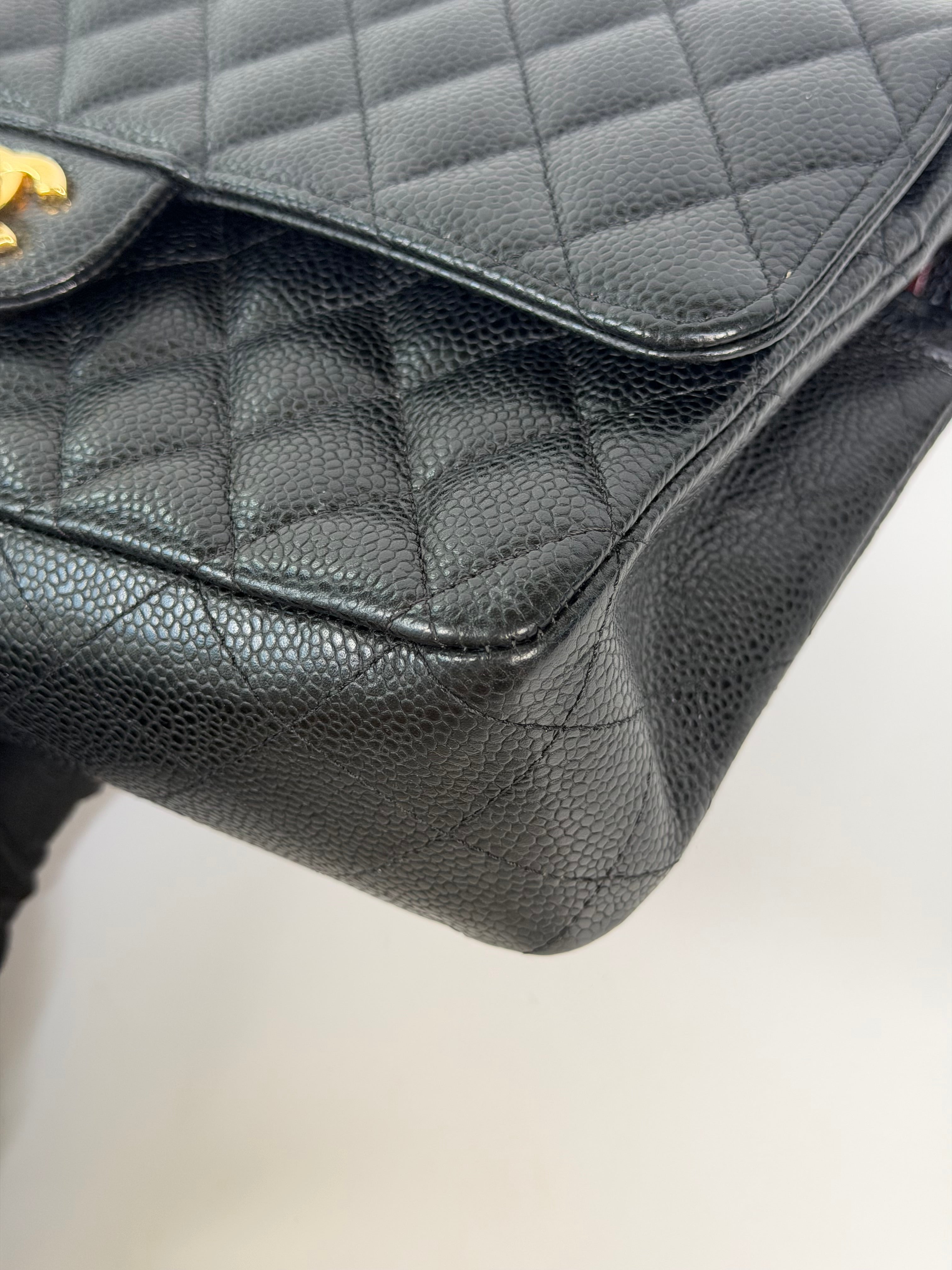 Chanel Medium Classic Double Flap Black Caviar Gold Hardware. Authentic and preloved in excellent condition.  100% guarantee