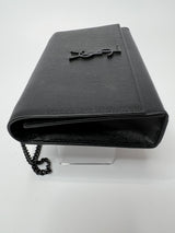 Saint Laurent Black Kate Medium Shoulder Bag