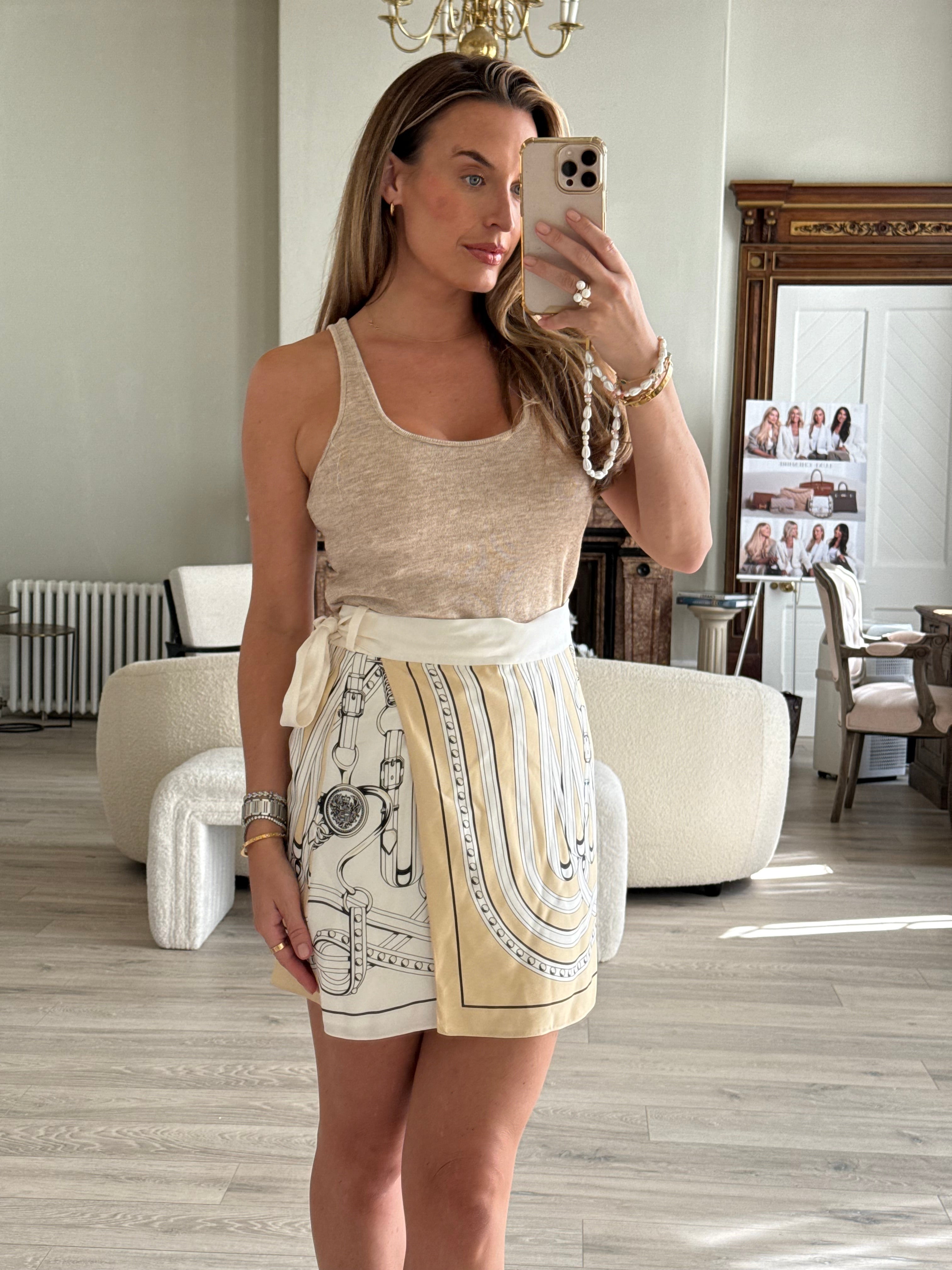 Hermès Grand Tralala Skirt (Size 36/ UK4)