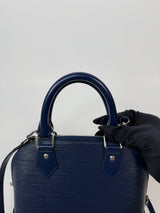 Louis Vuitton Alma BB In Navy Epi Leather