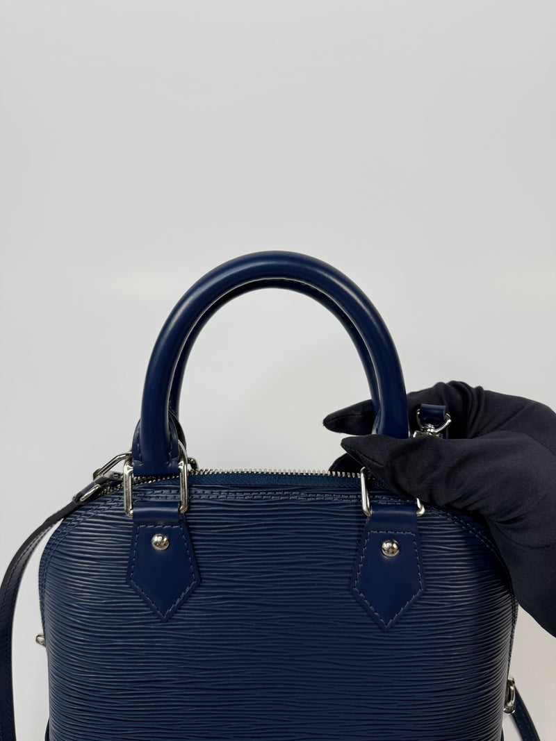 Louis Vuitton Alma BB In Navy Epi Leather