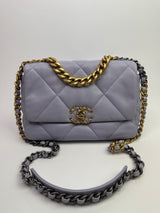Chanel 19 Small In Lilac Lambskin Leather