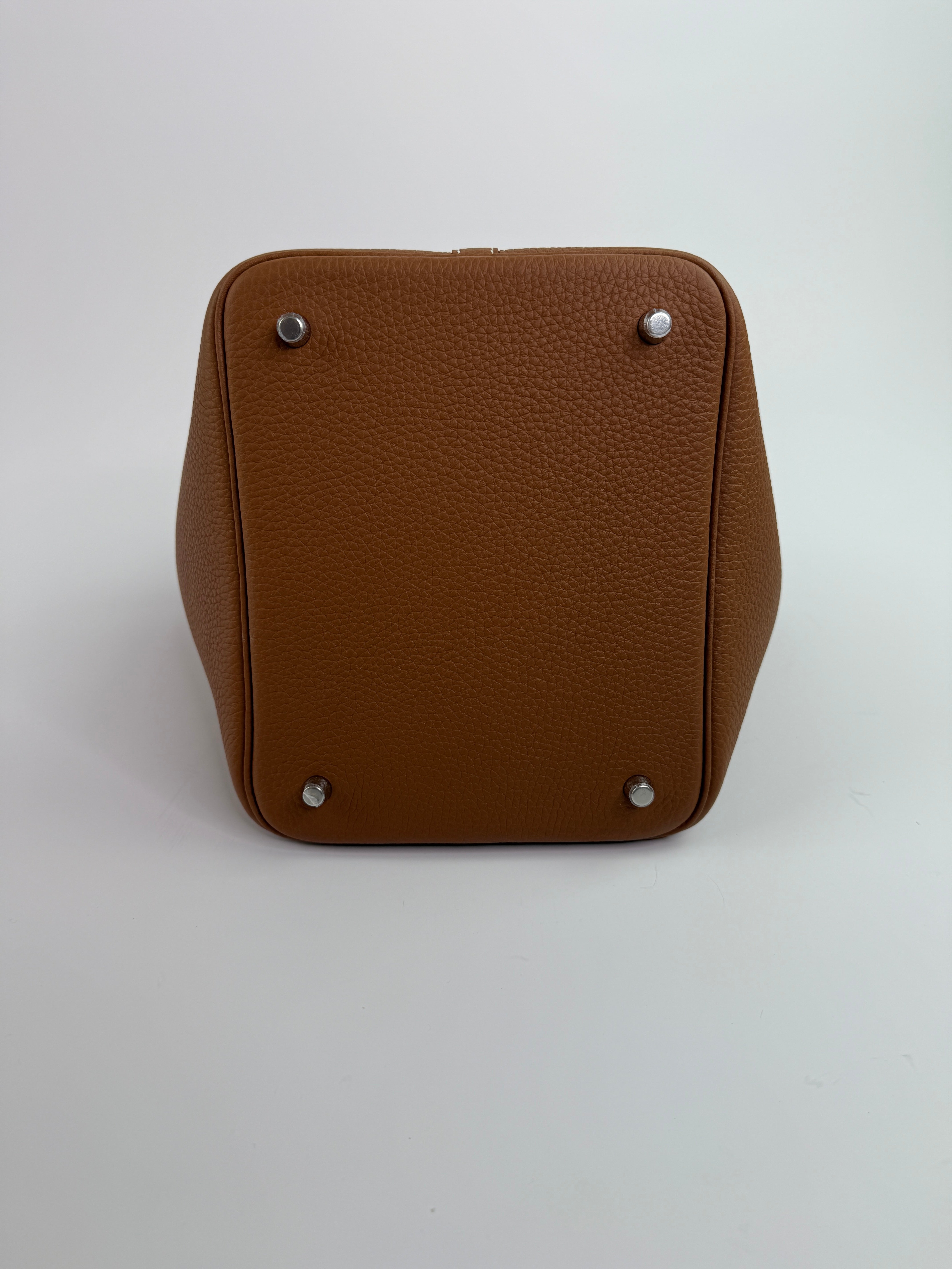 Hermès Picotin 22 In Gold Clemence Leather With PHW