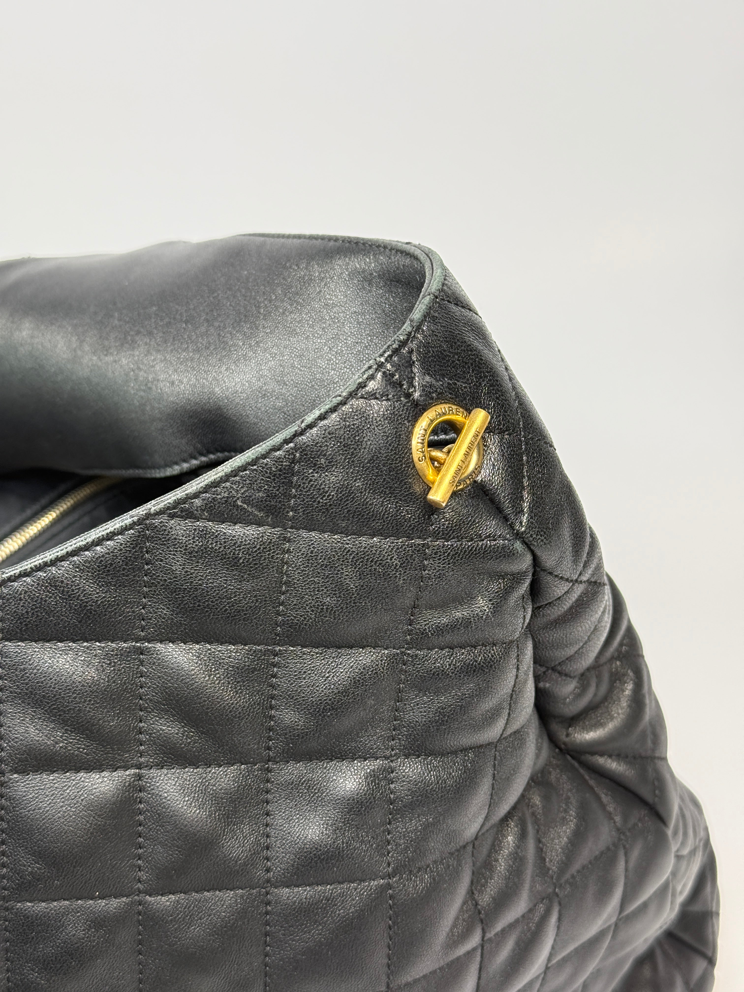 Saint Laurent ICARE Maxi Quilted Leather Shopping Bag