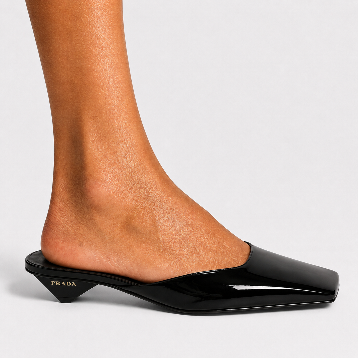 Prada Square Toe Mules (Size 39.5/UK6.5)