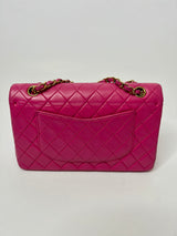 Chanel Vintage Medium 2.55 Classic Flap In Fuchsia