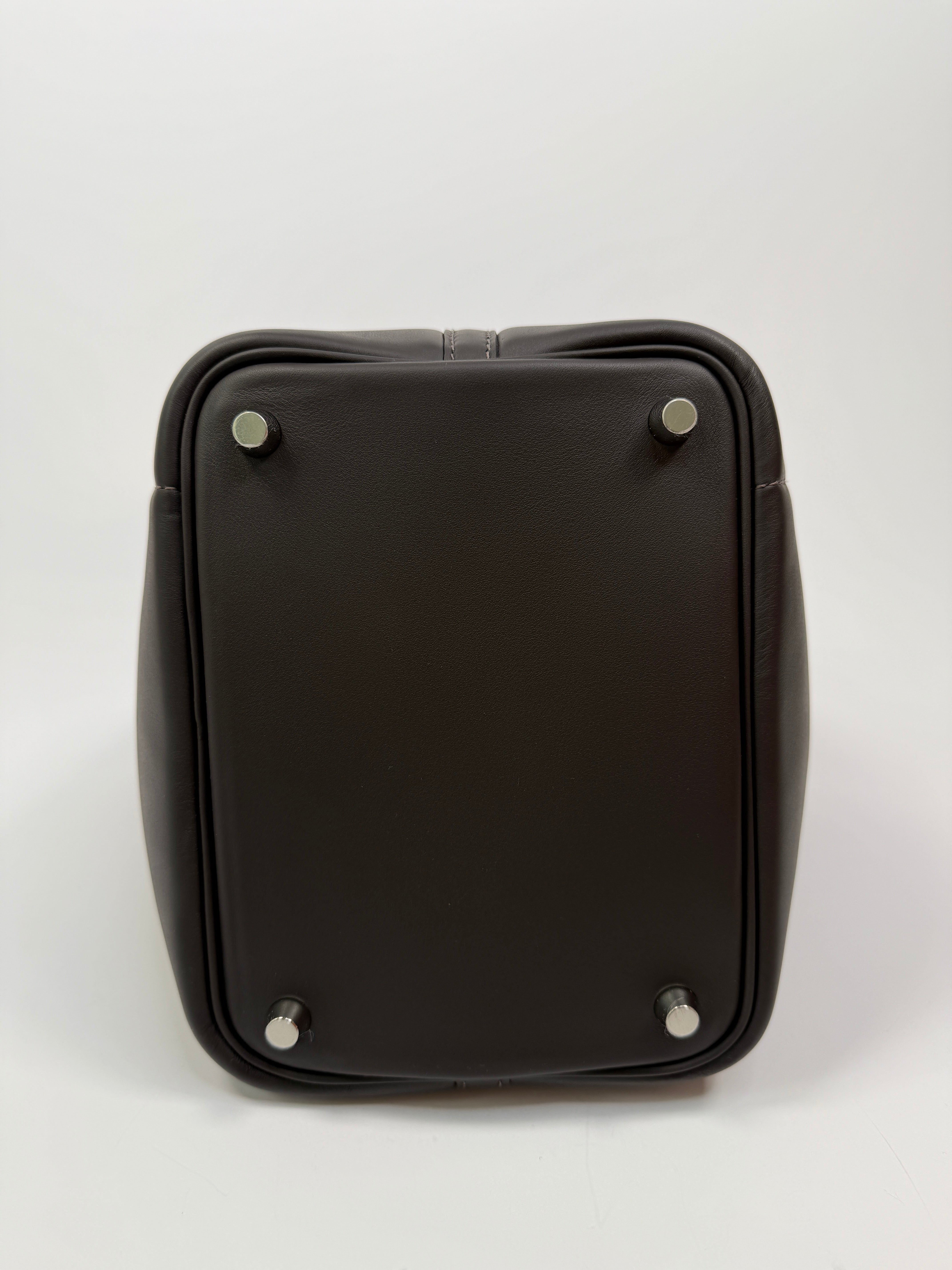 Authentic Pre Loved Hermès Picotin 18 Special Edition in Ebene Swift and Gris Wool Felt New & Unused