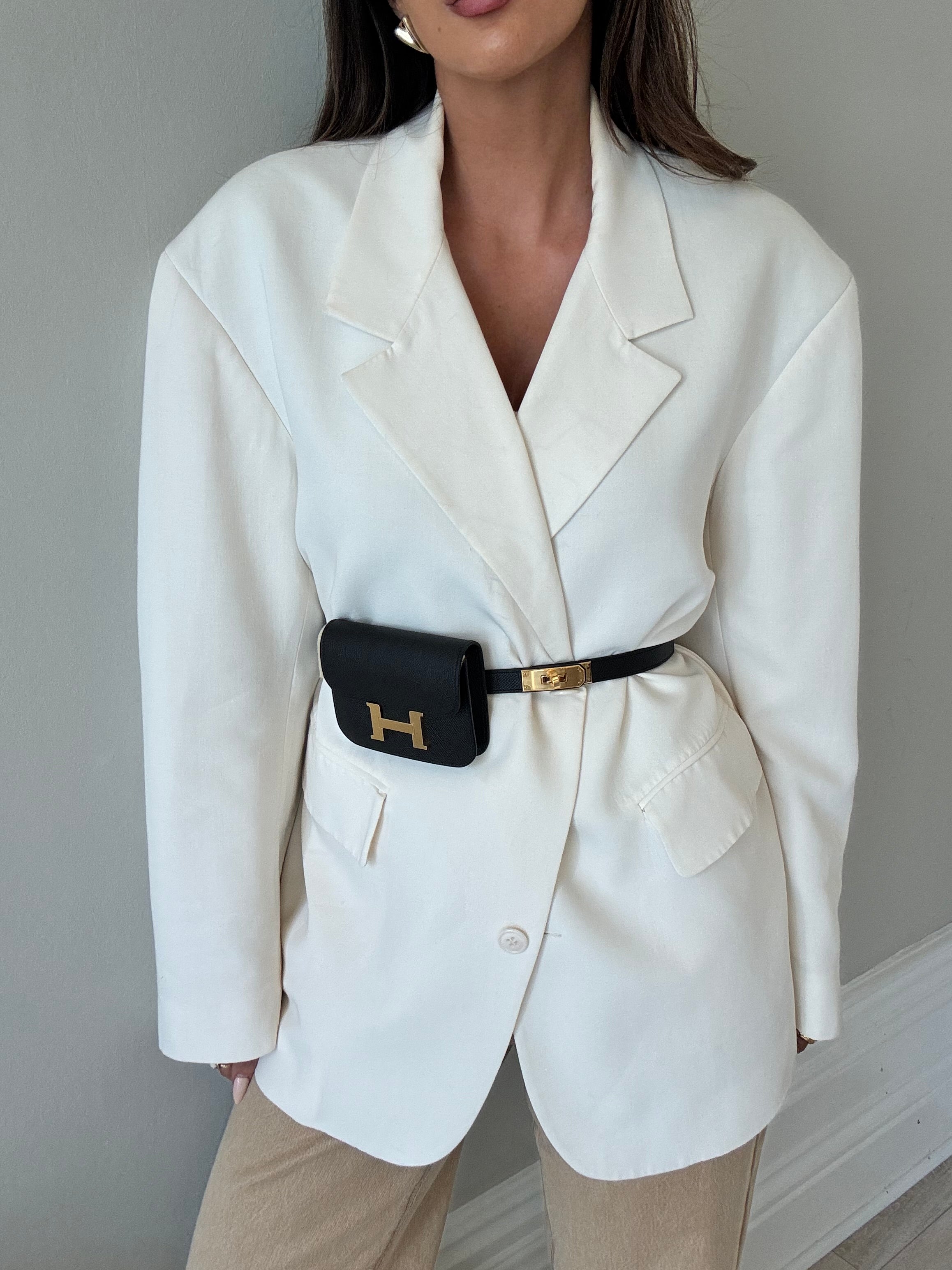 Authentic Pre Loved Hermès Constance Slim Wallet In Black Epsom Leather With Gold Hardware New & Unused Condition