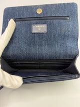 Chanel Denim Quilted 19 Wallet On Chain