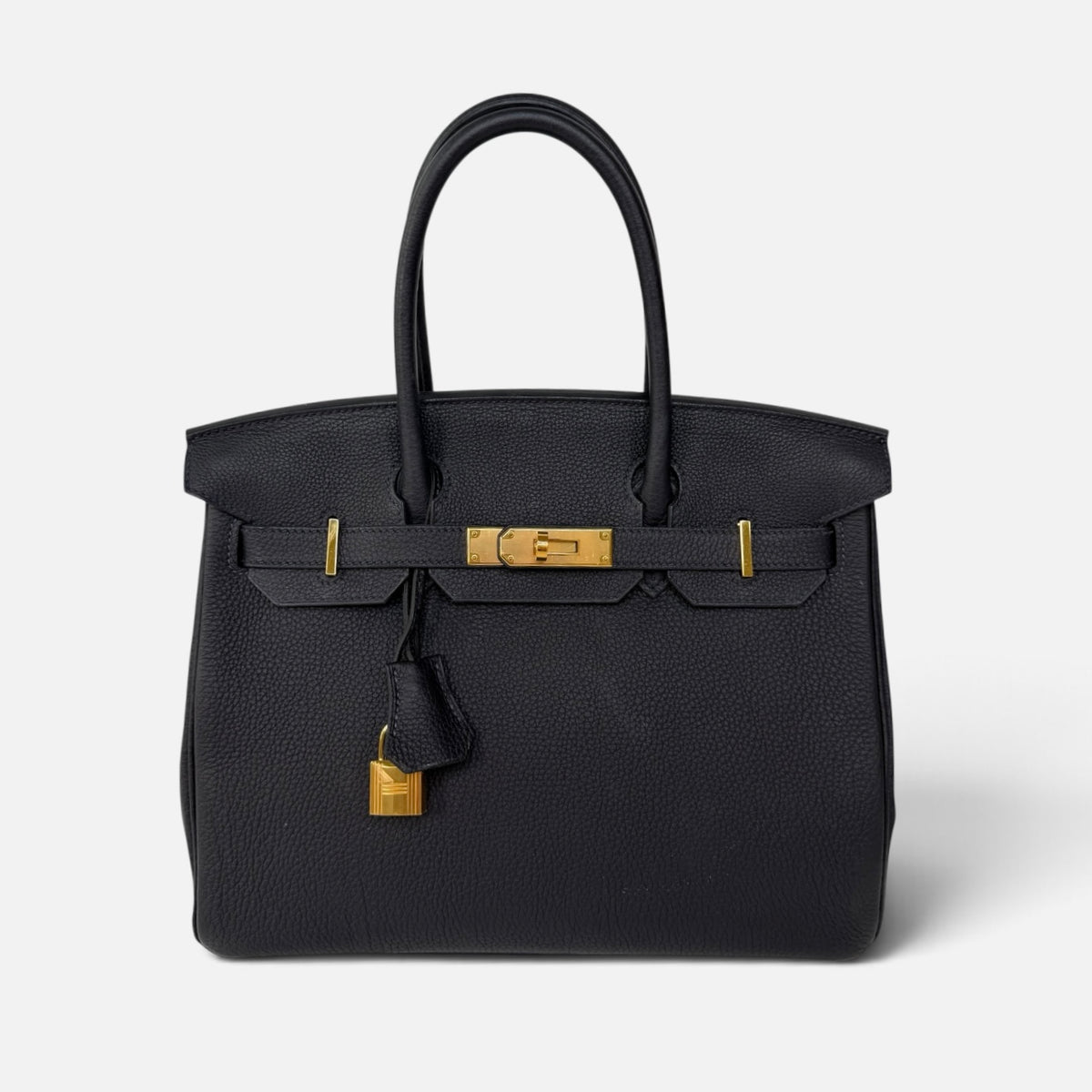 Hermès Birkin 30 In Caban Togo Leather With Gold Hardware. 100% authentic and preloved in excellent condition