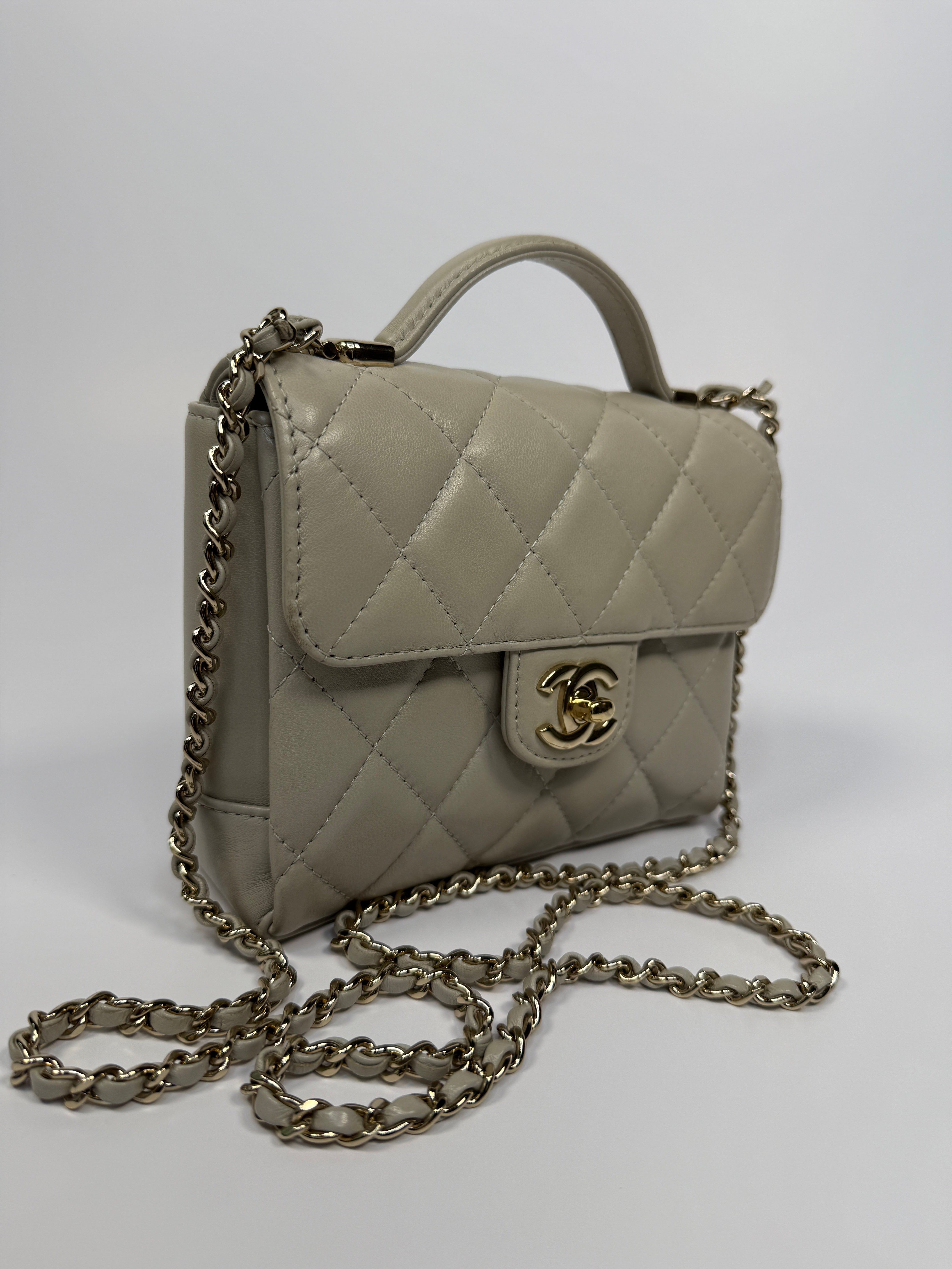 Chanel Seasonal Top Handle Flap Bag
Pre Loved & Authentic 