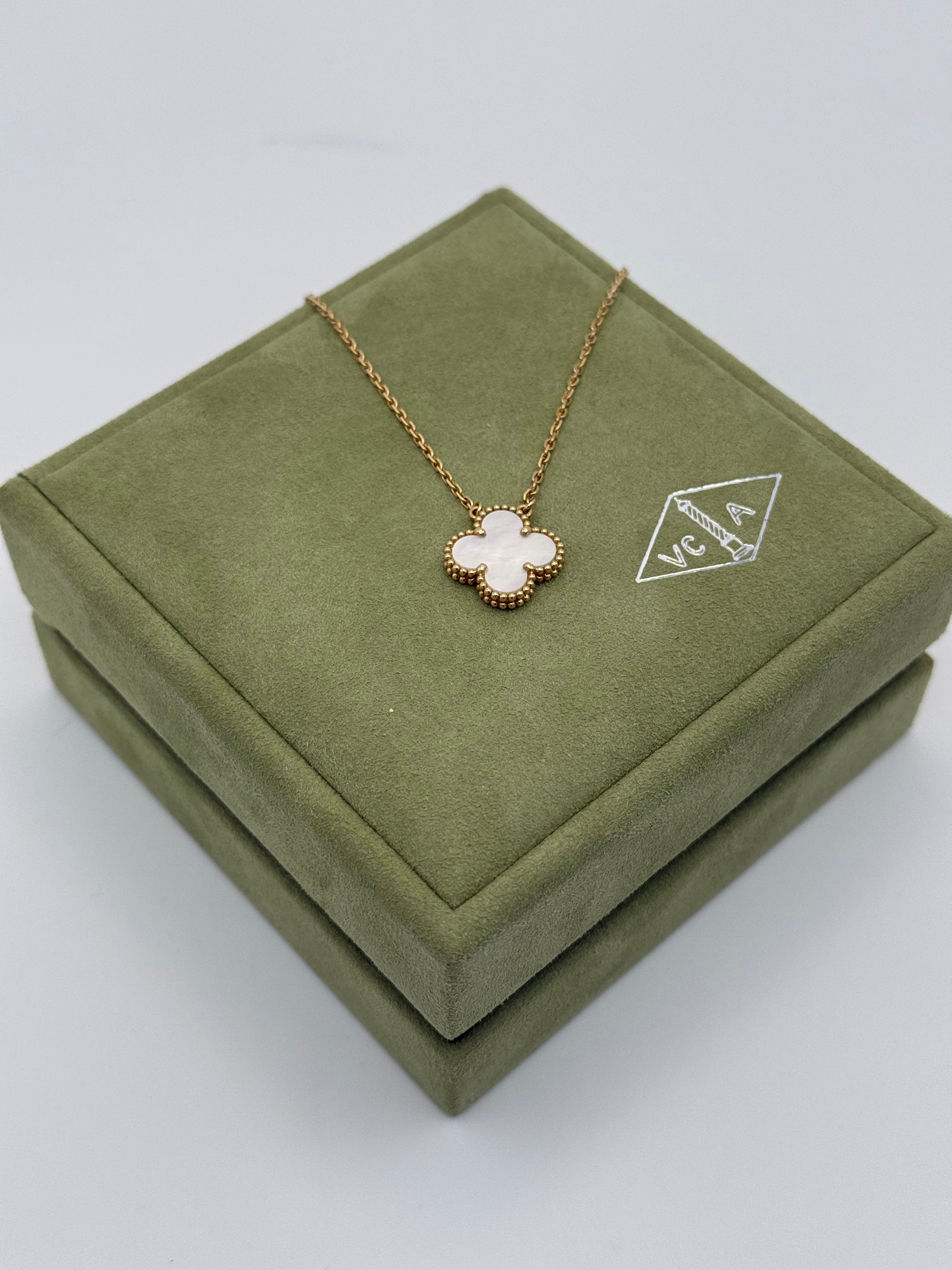 Van Cleef & Arpels Vintage Alhambra Gold & Mother-Of-Pearl Necklace