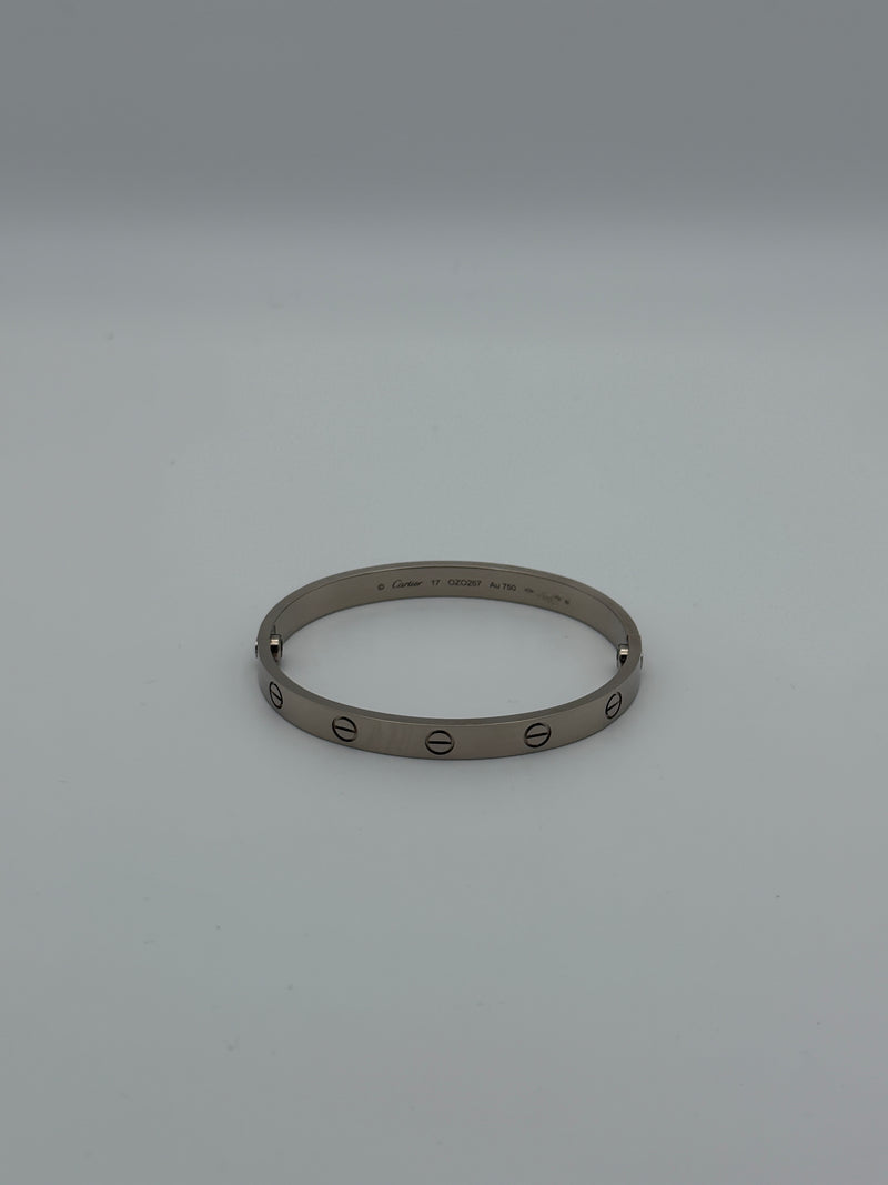 Cartier Love Bracelet in White Gold - Classic Model