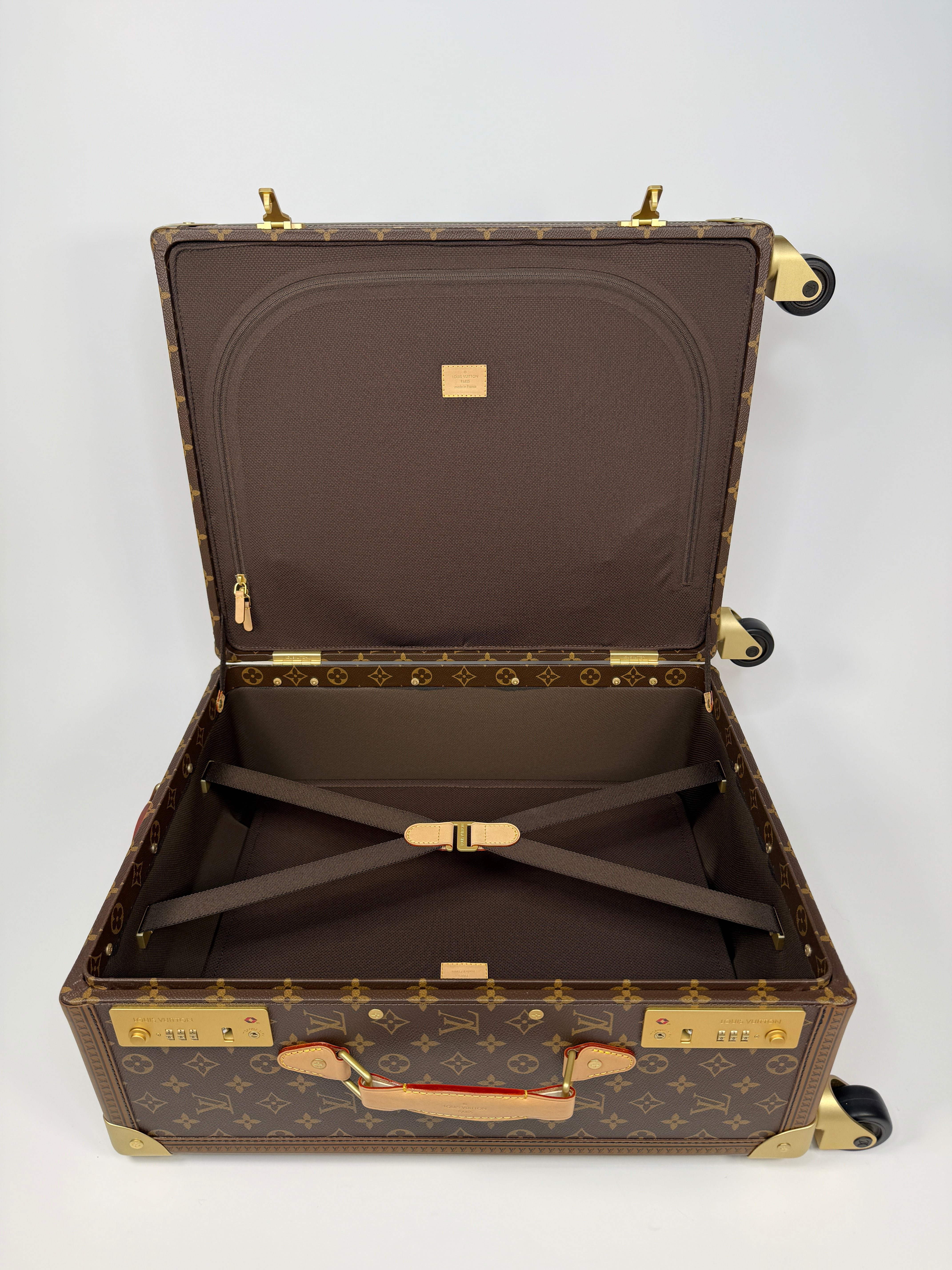 Louis Vuitton Monogram Trunk Roller authentic and preloved in new and unused condition