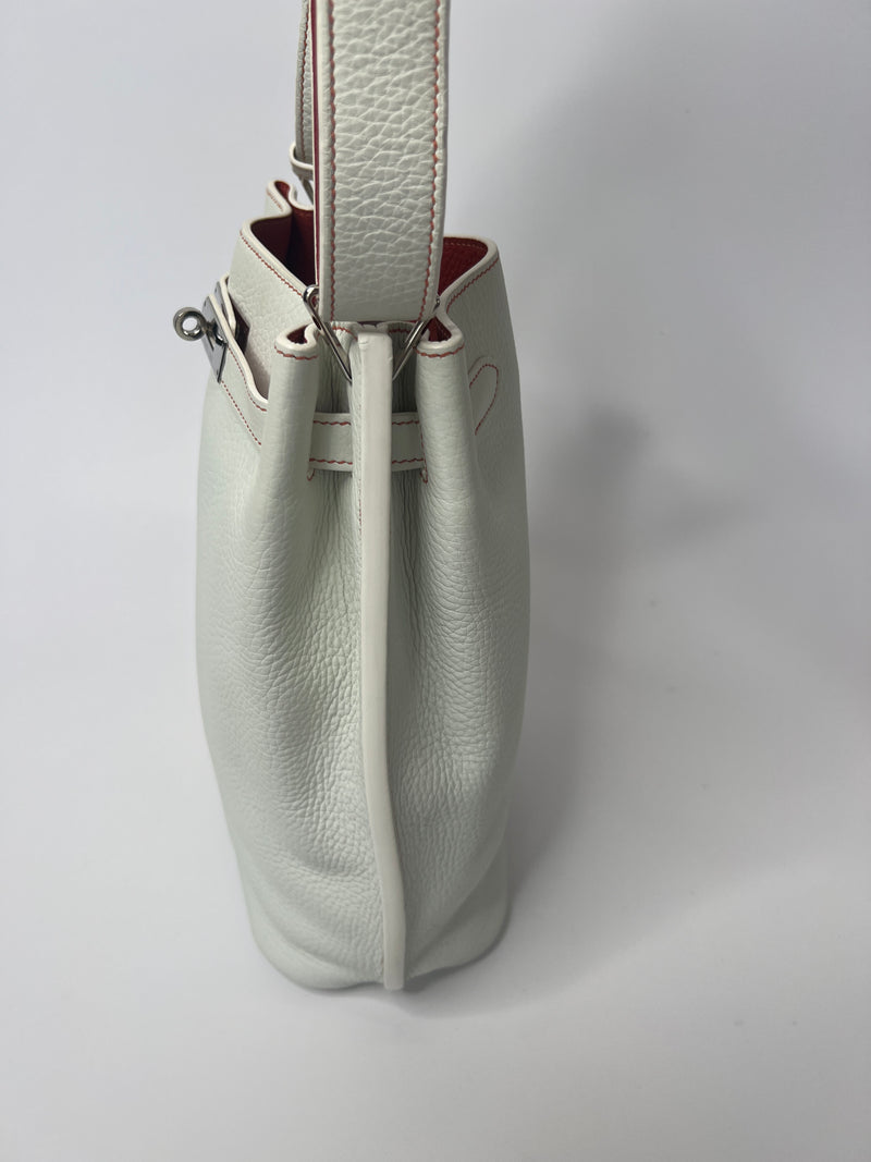 Hermès Sac So Kelly Blanc Verso, Togo and Sanguine Bag