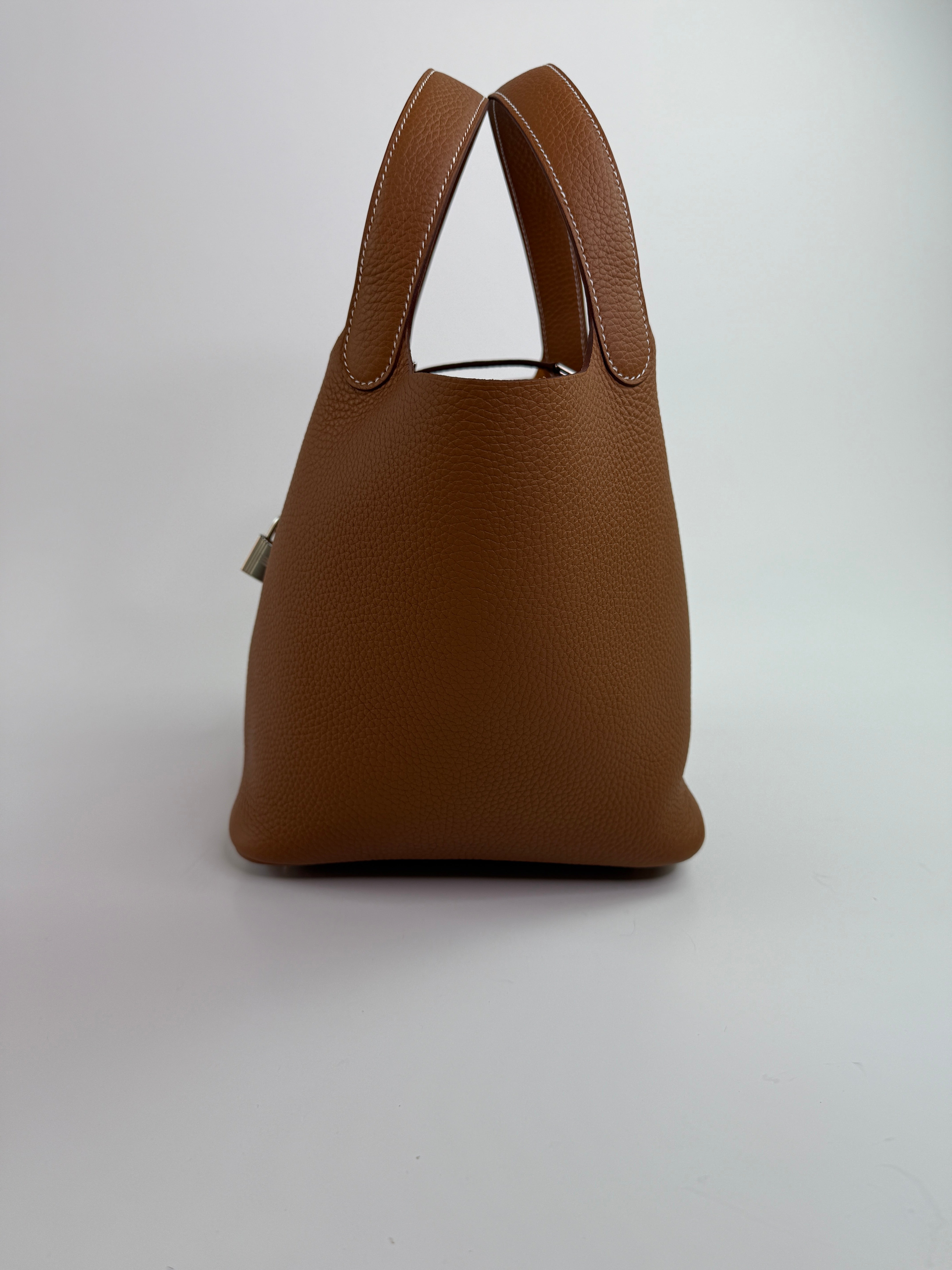 Hermès Picotin 22 In Gold Clemence Leather With PHW