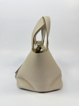 Hermès Picotin 18 In Craie Clemence Leather With PHW