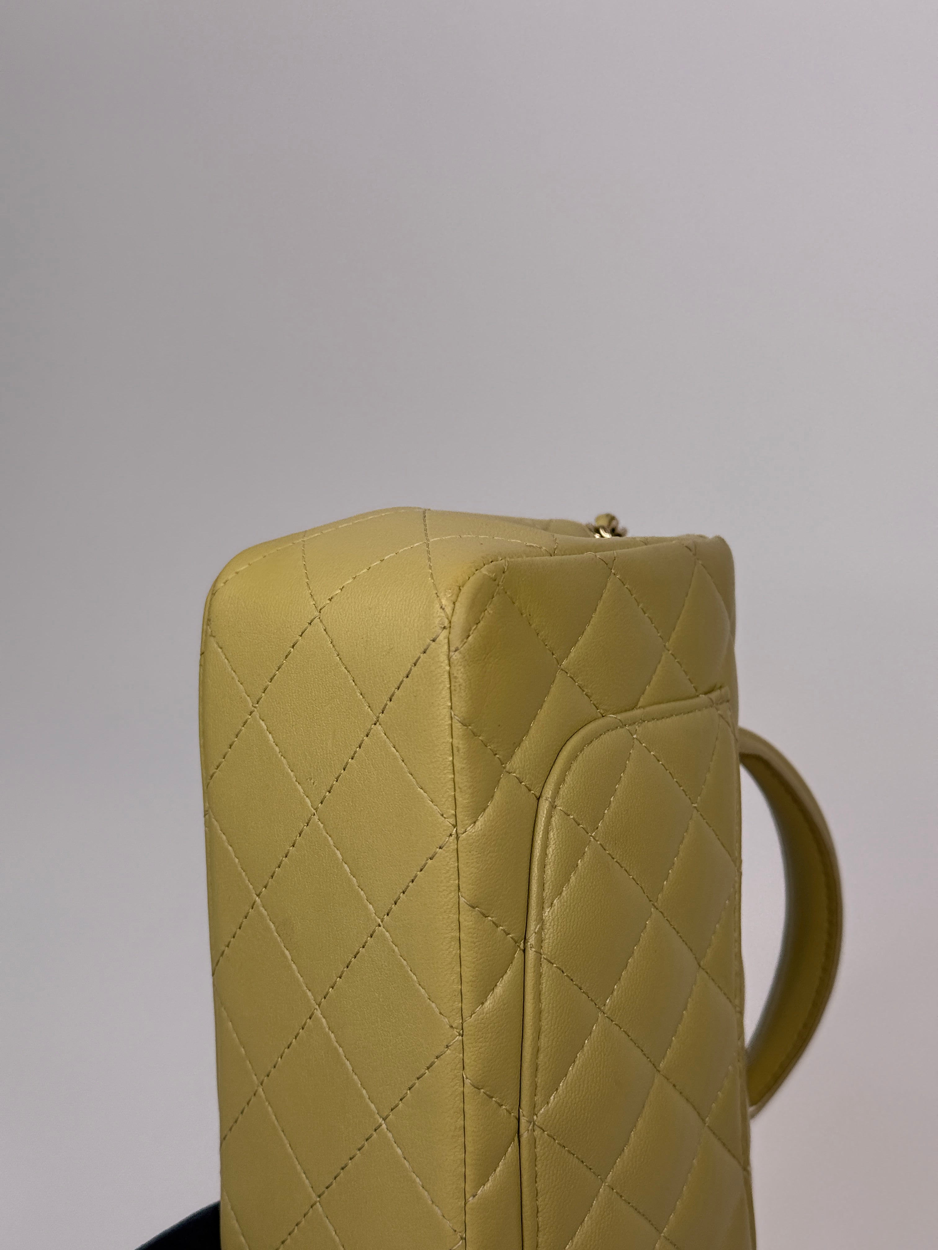 Chanel Mini Rectangle Flap Bag In Pistachio Green Lambskin With GHW