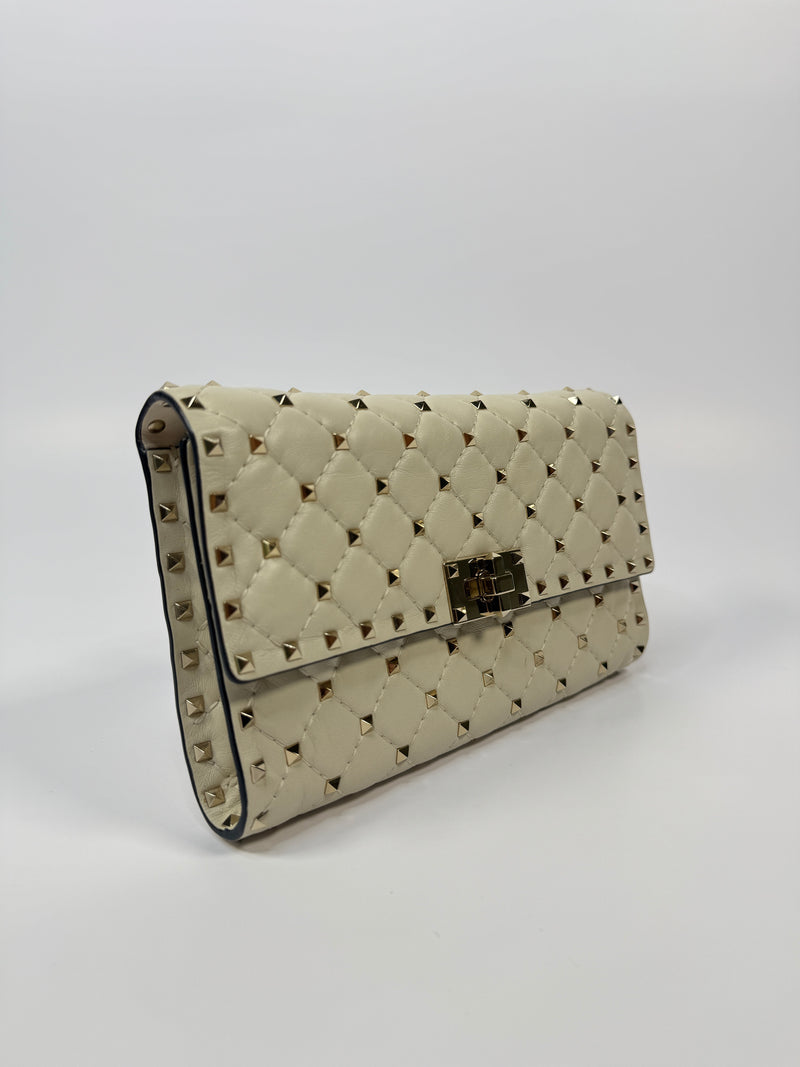 Valentino Garavani Nappa Rockstud Spike Wallet on Chain