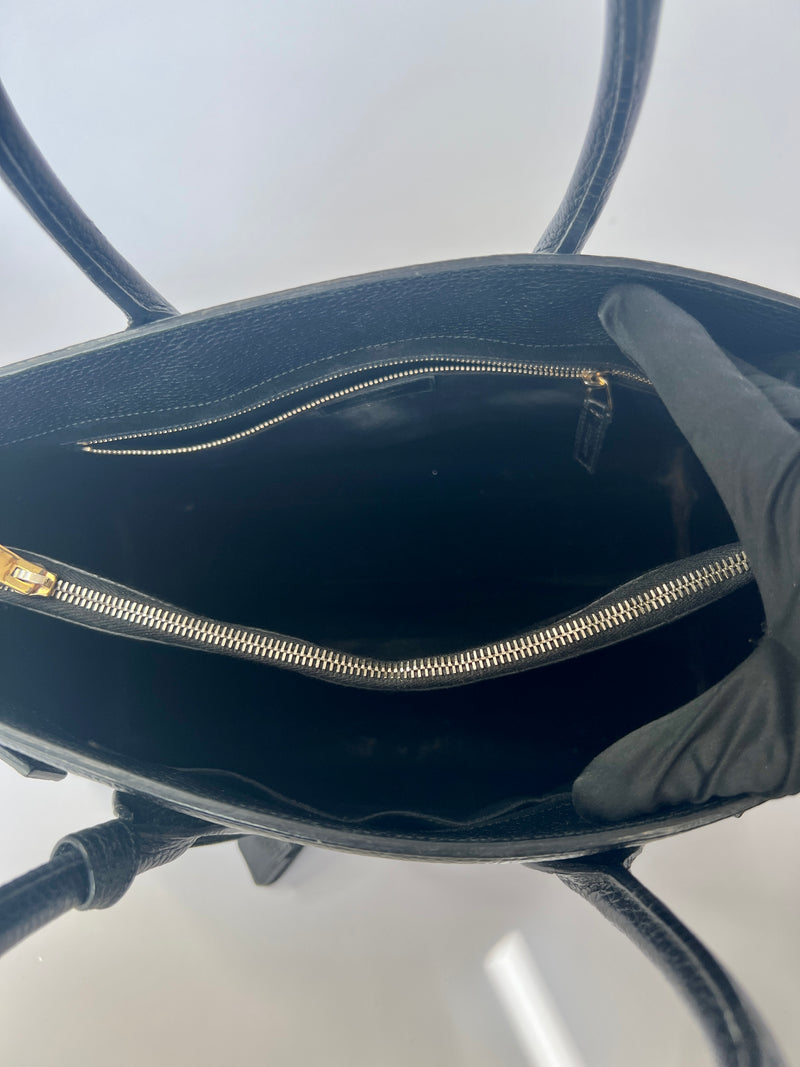 Chanel Caviar Leather black Medallion Tote