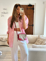 Gucci Bree Monogram/Red Cross Body Bag