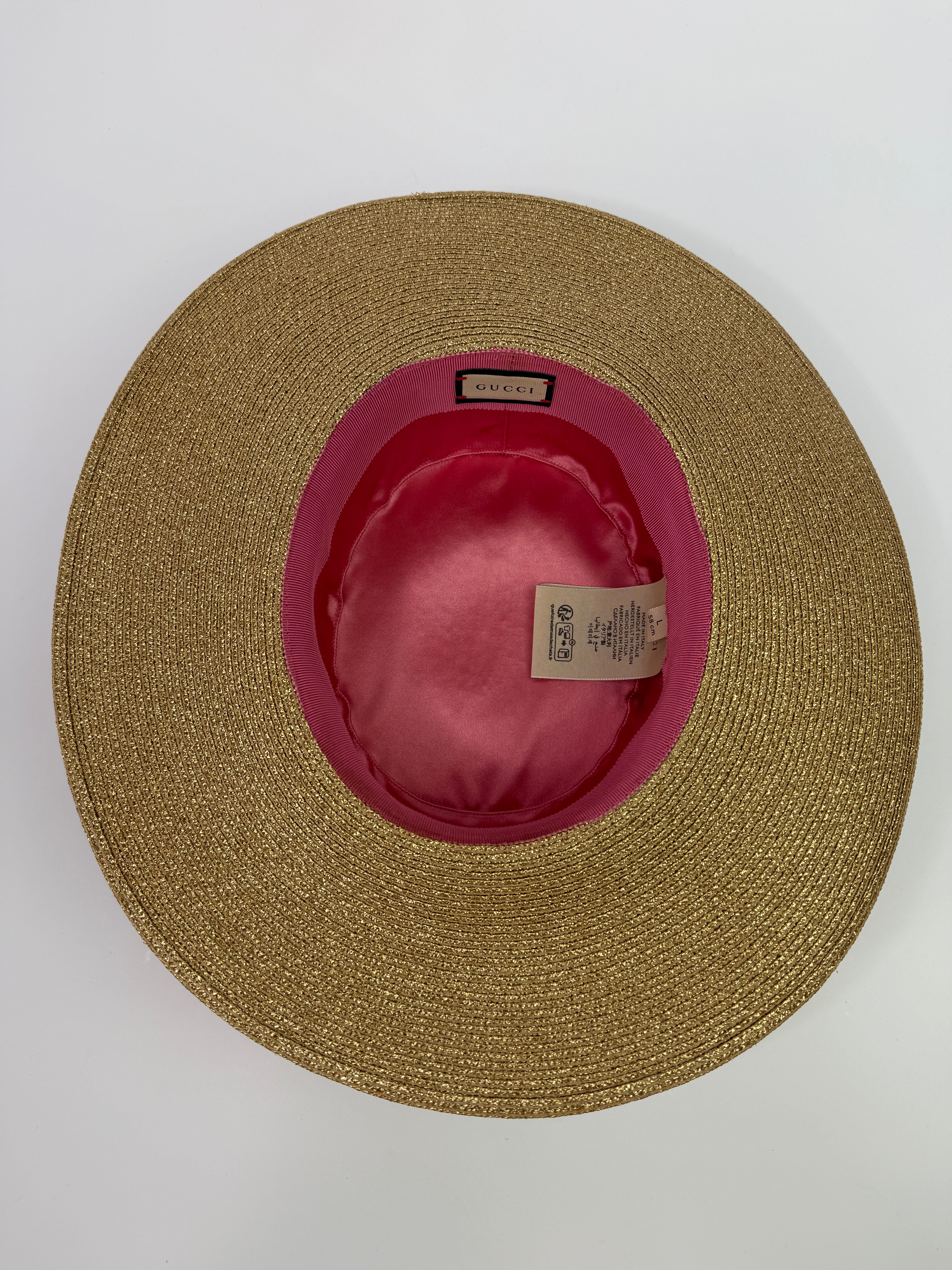 Gucci Lamé Papier Hat