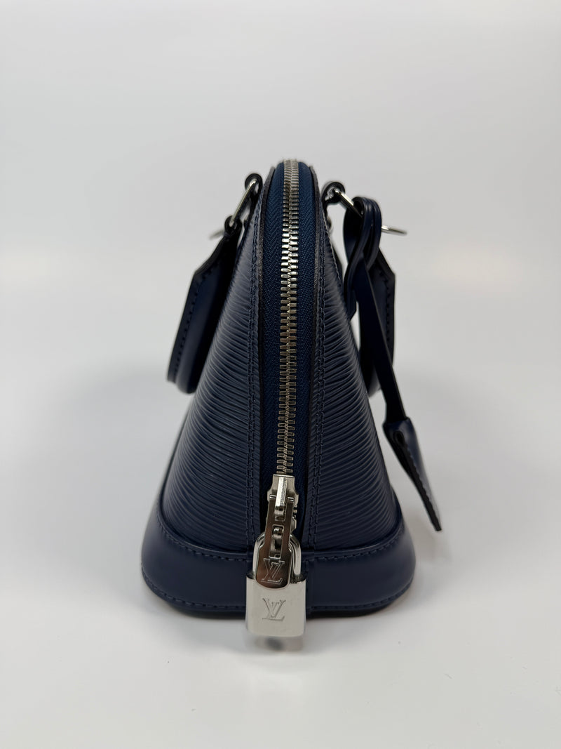 Louis Vuitton Alma BB In Navy Epi Leather