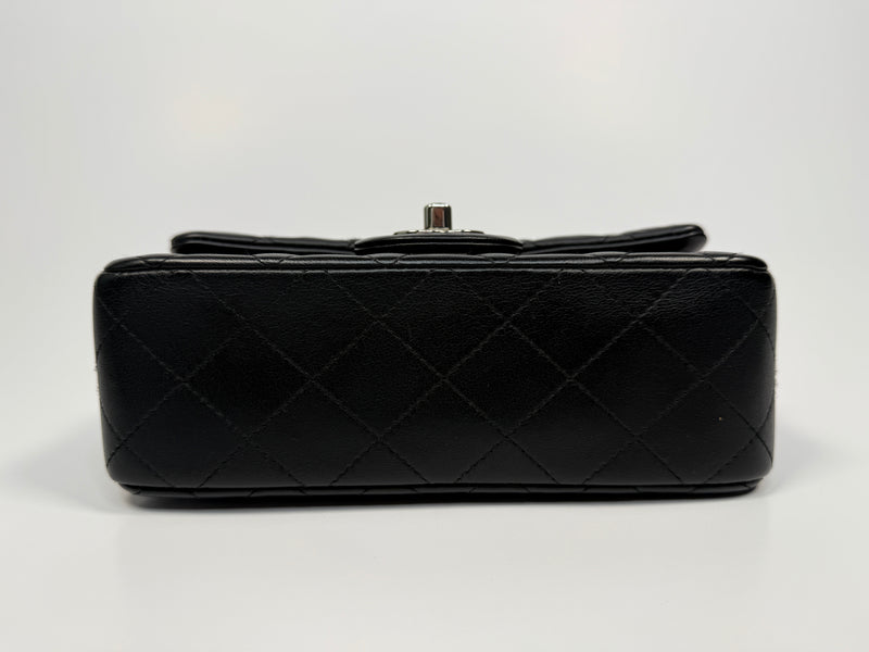 Chanel Mini Rectangle In Black Lambskin With SHW