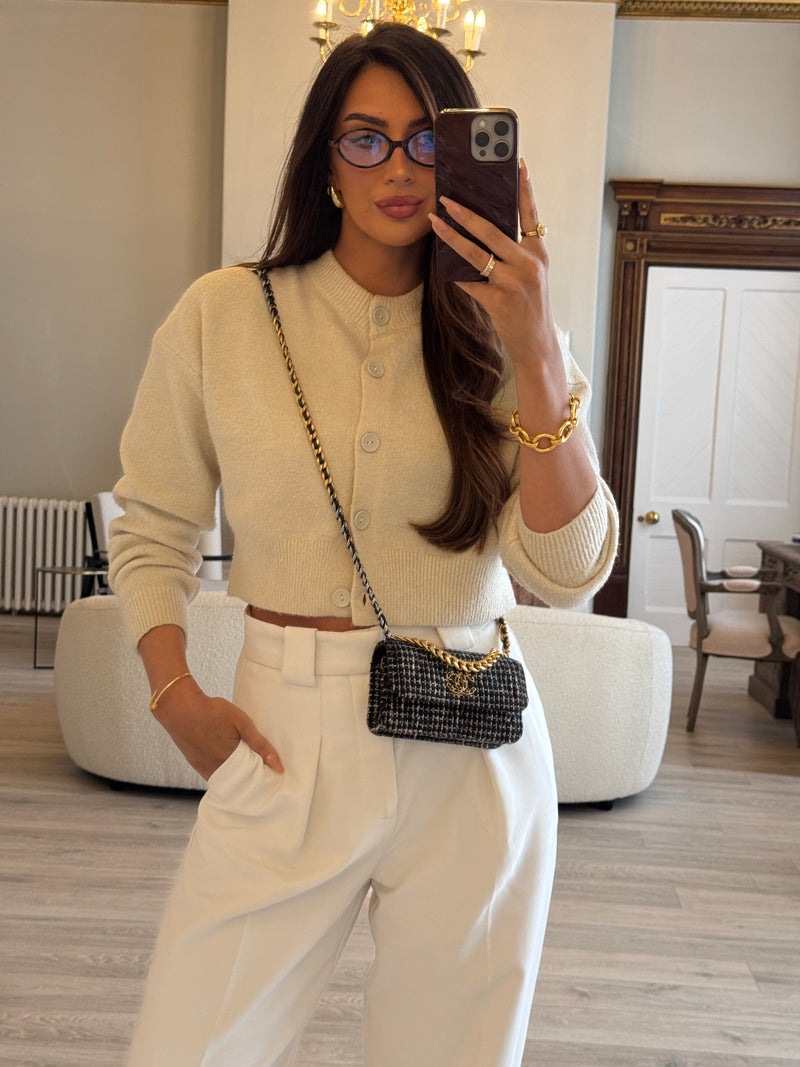 Chanel 19 Wallet On Chain In Tweed Fabric