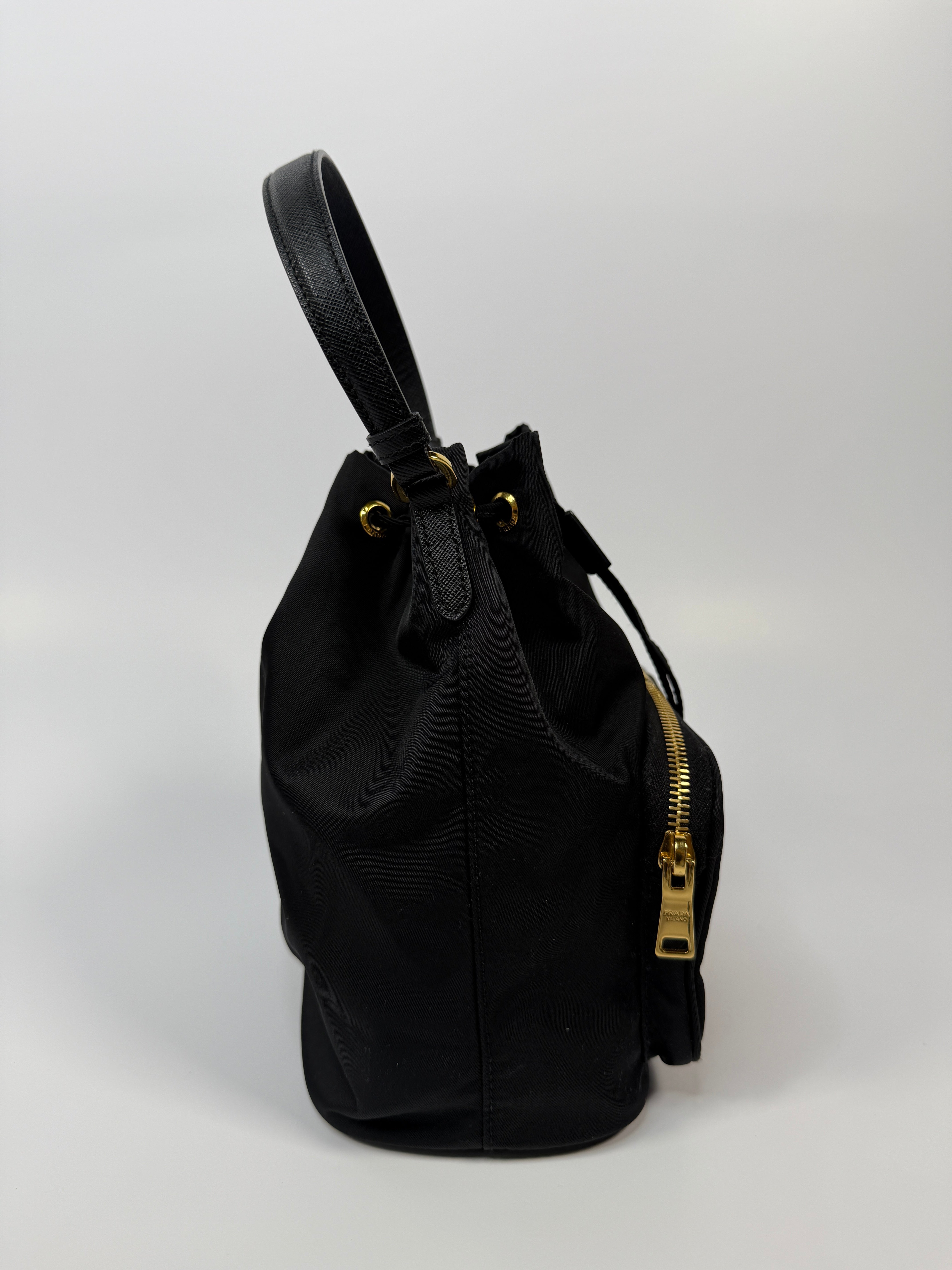 Prada Duet Re-Nylon Bucket Bag