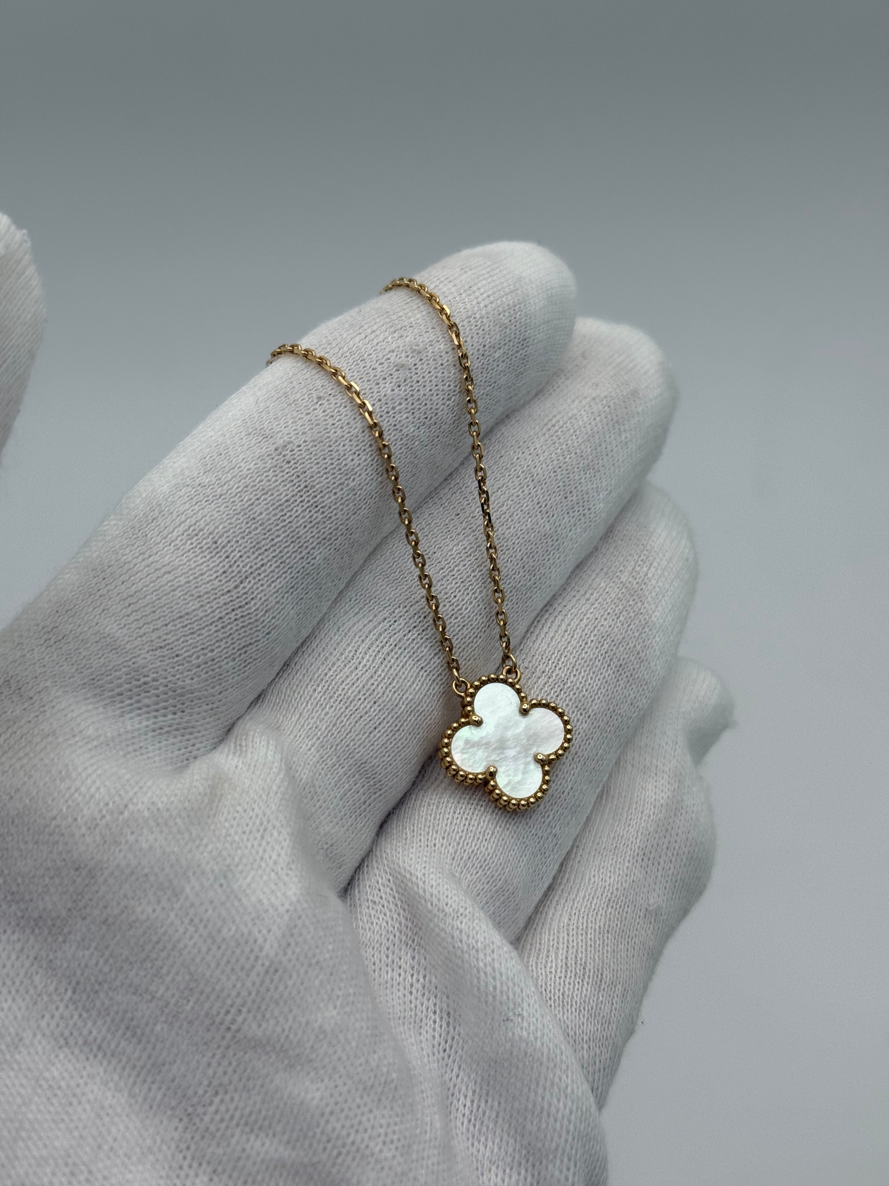 Van Cleef & Arpels Vintage Alhambra Gold & Mother-Of-Pearl Necklace