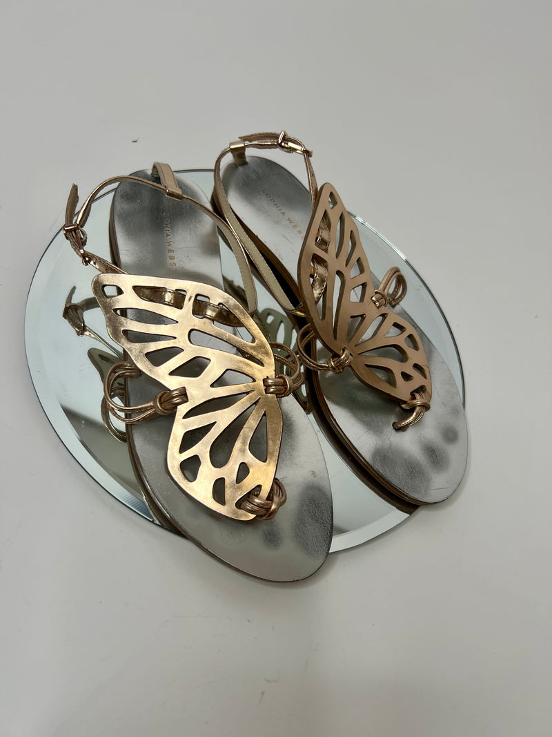 Sophia Webster Bibi Butterfly Flat Sandals (Size 38/ UK 5)