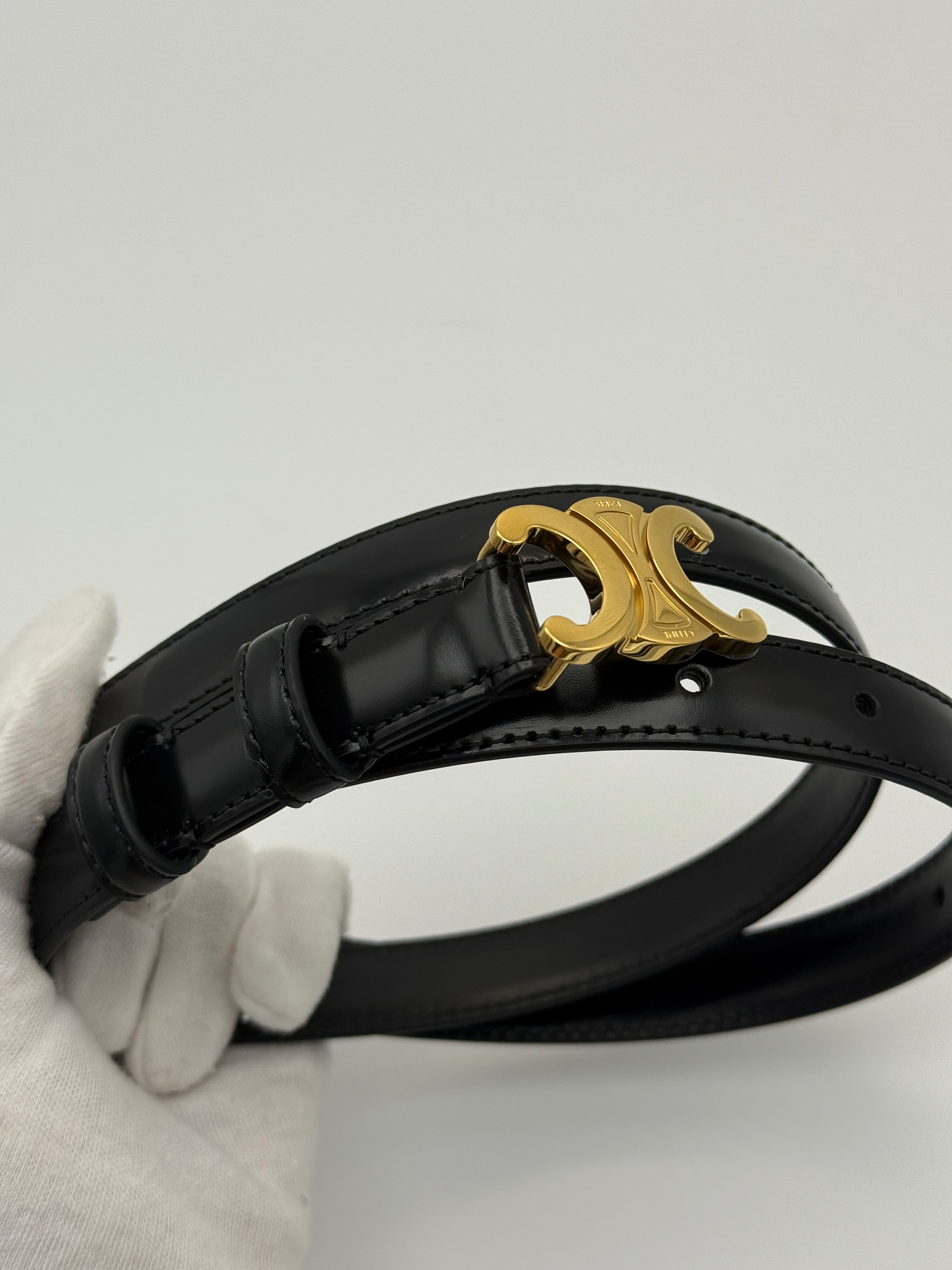 Celine Small Triomphe Belt (Size 75)