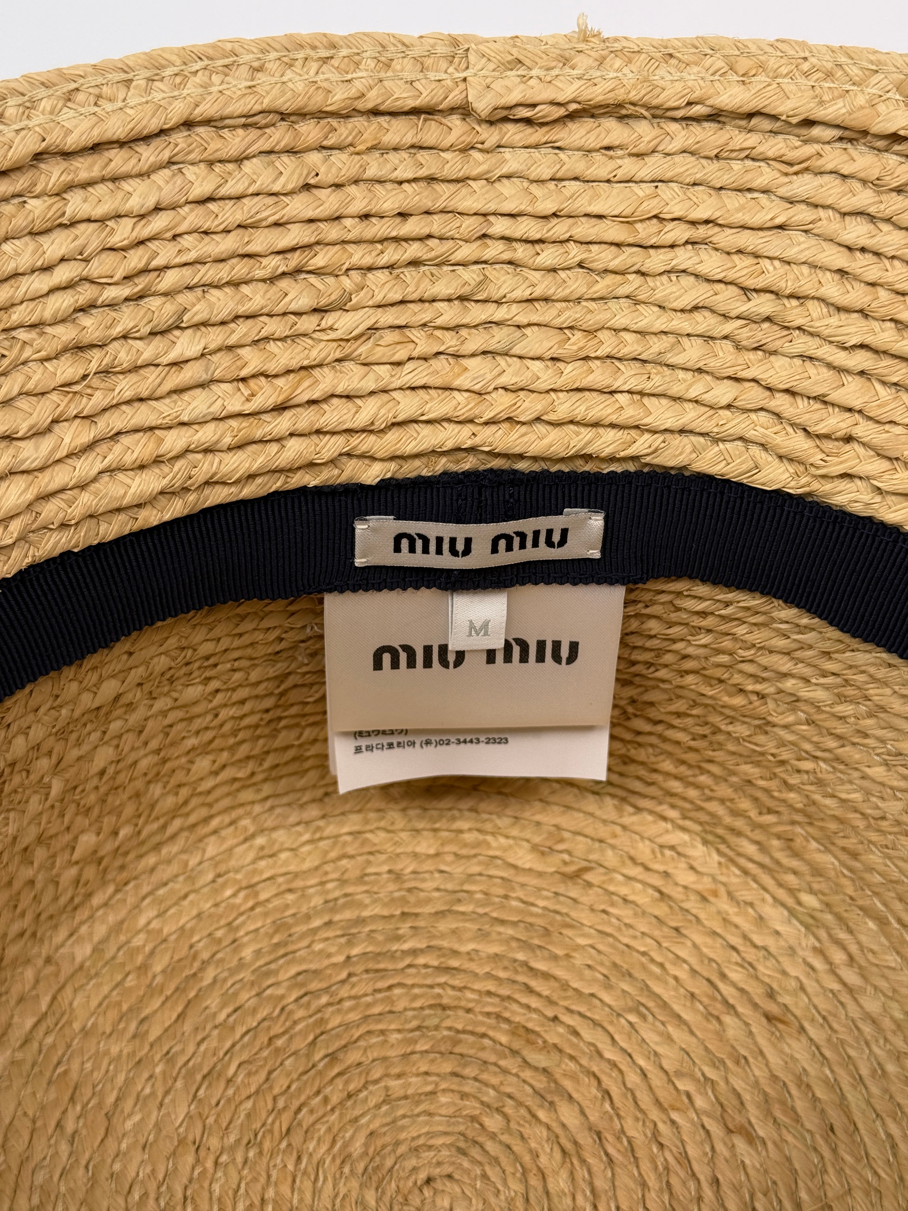 Miu Miu Raffia Hat