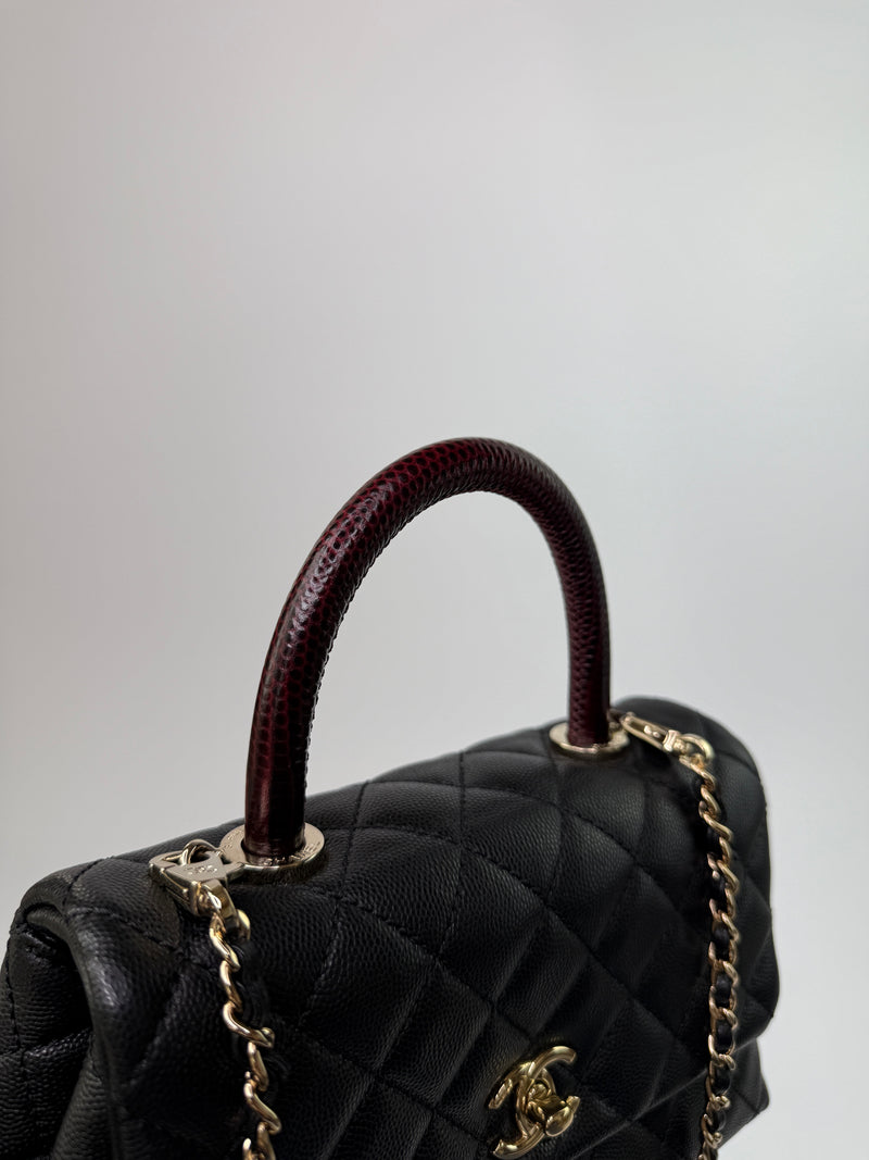 Chanel Small Coco In Black Caviar Leather With GHW