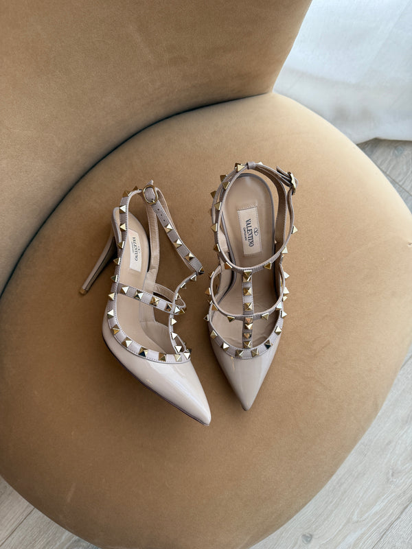 Valentino Garavani Rockstud Caged Pumps (Size 38.5/UK5.5)