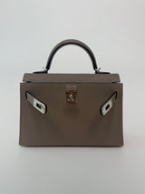 Hermés Mini Kelly Gris Asphalt In Epsom Leather With PHW
