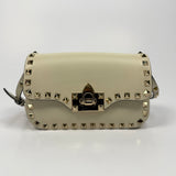 Valentino Garavani Ivory Rockstud Lock Bag