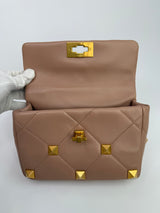 Valentino Garavani Nappa Large Roman Stud Shoulder Bag