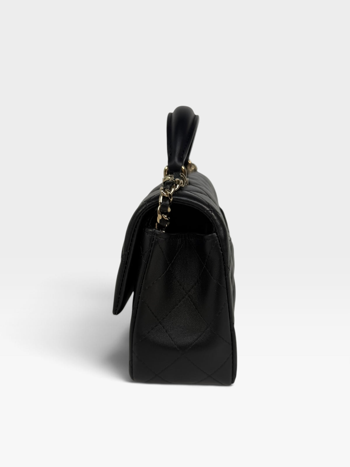 *Luxe Top Pick* Chanel Mini Rectangle Top Handle In Black Lambskin With Gold Hardware, authentic and pre loved in excellent condition, 100% guarantee