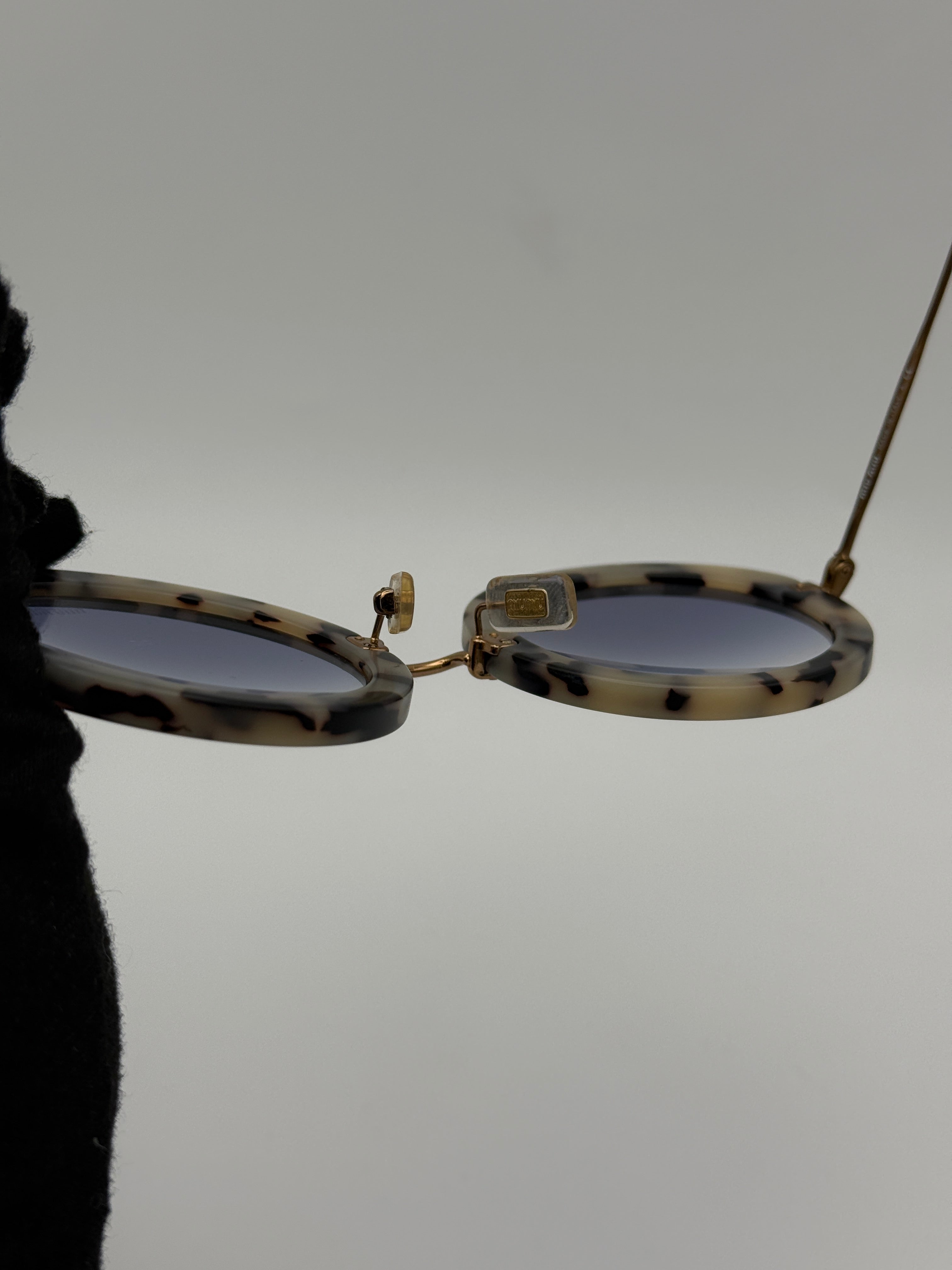 MiuMiu Over Sized Round Sunglasses