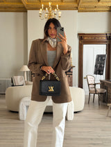 Louis Vuitton Black Epi Leather Twist MM Shoulder Bag