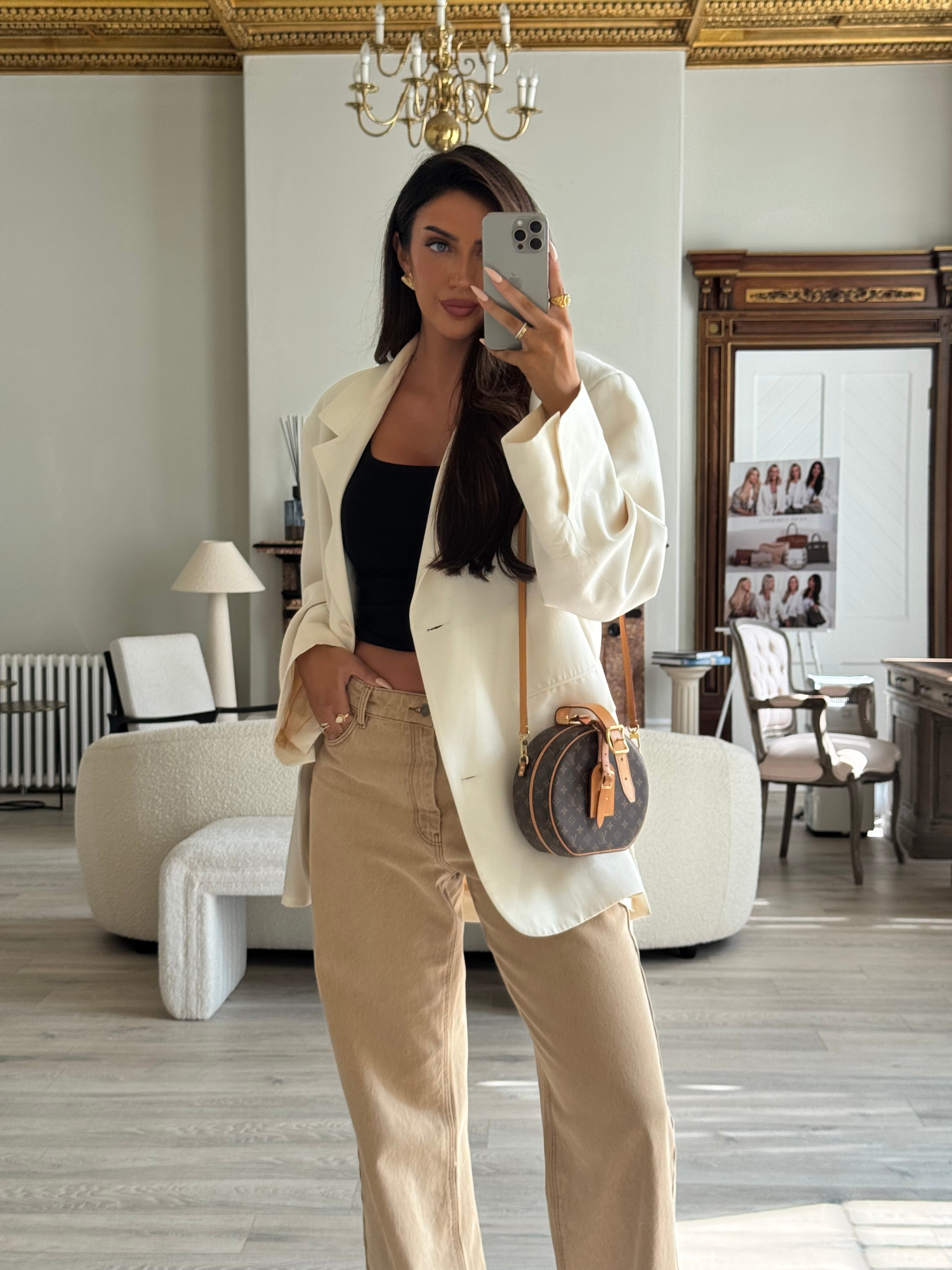 Louis Vuitton Petite Boite Chapeau Bag In Brown Monogram Gold Hardware Authentic and pre loved 